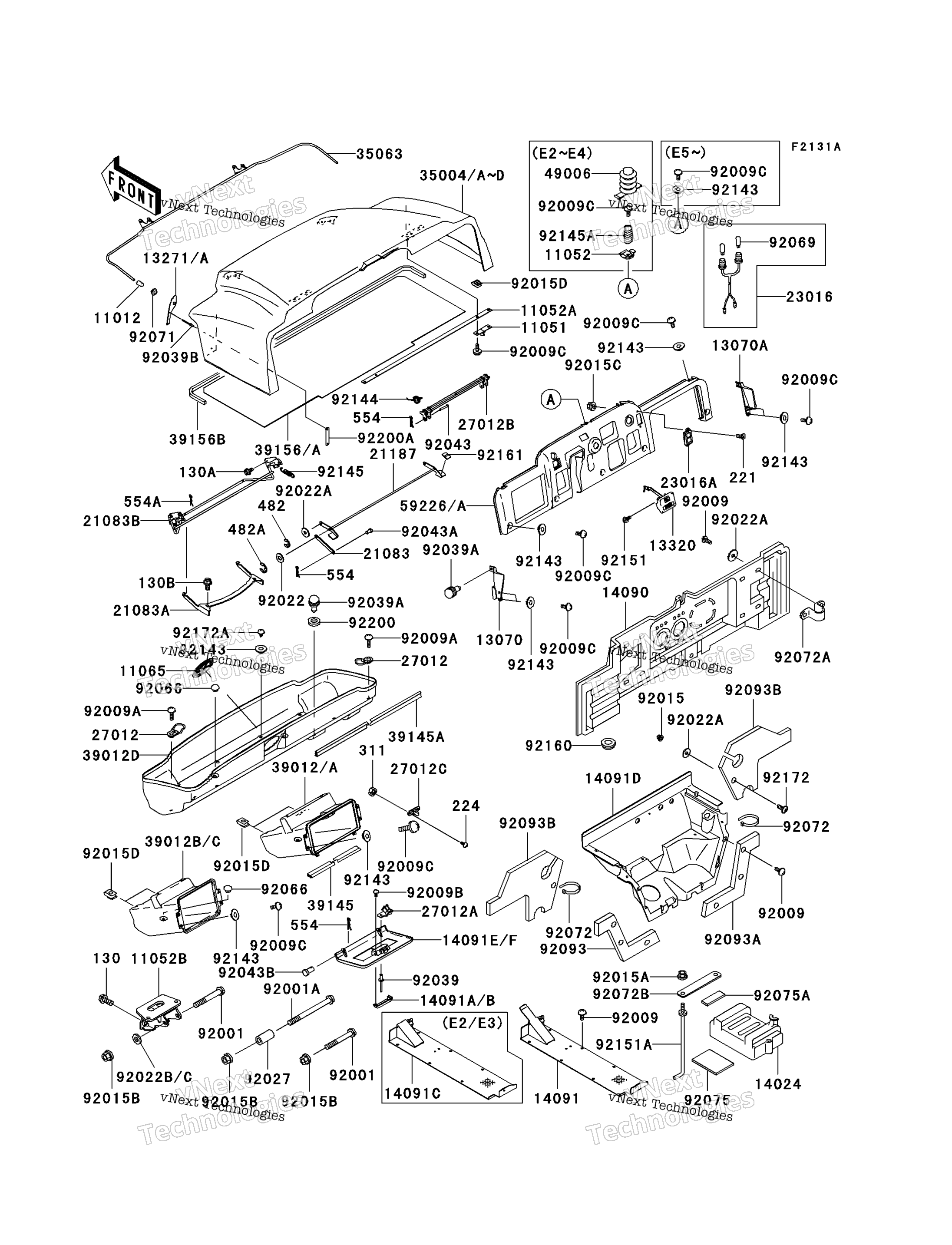Рама Fittings (Kaf620-E2-E5)