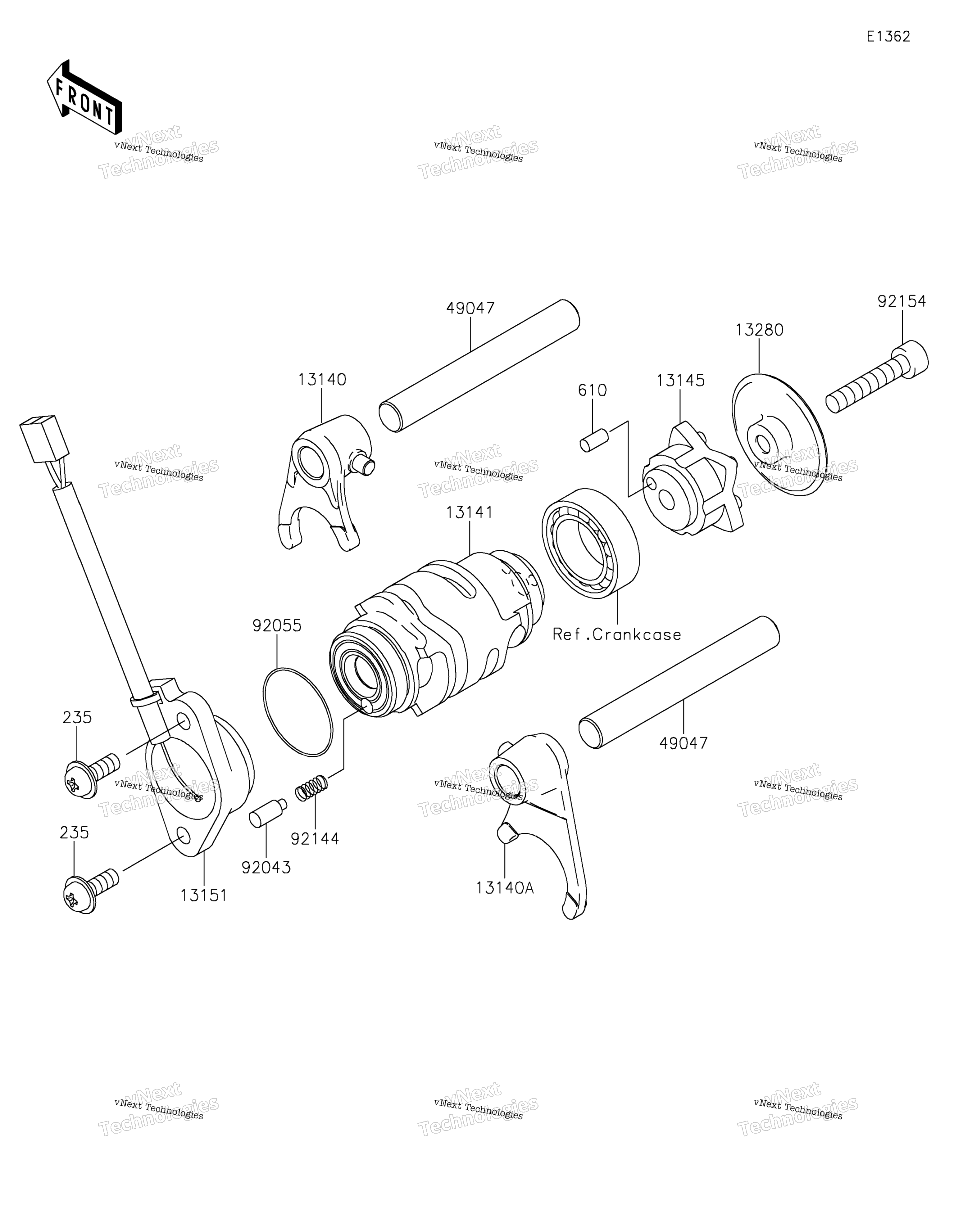 передача Change Drum / Shift Fork(S)