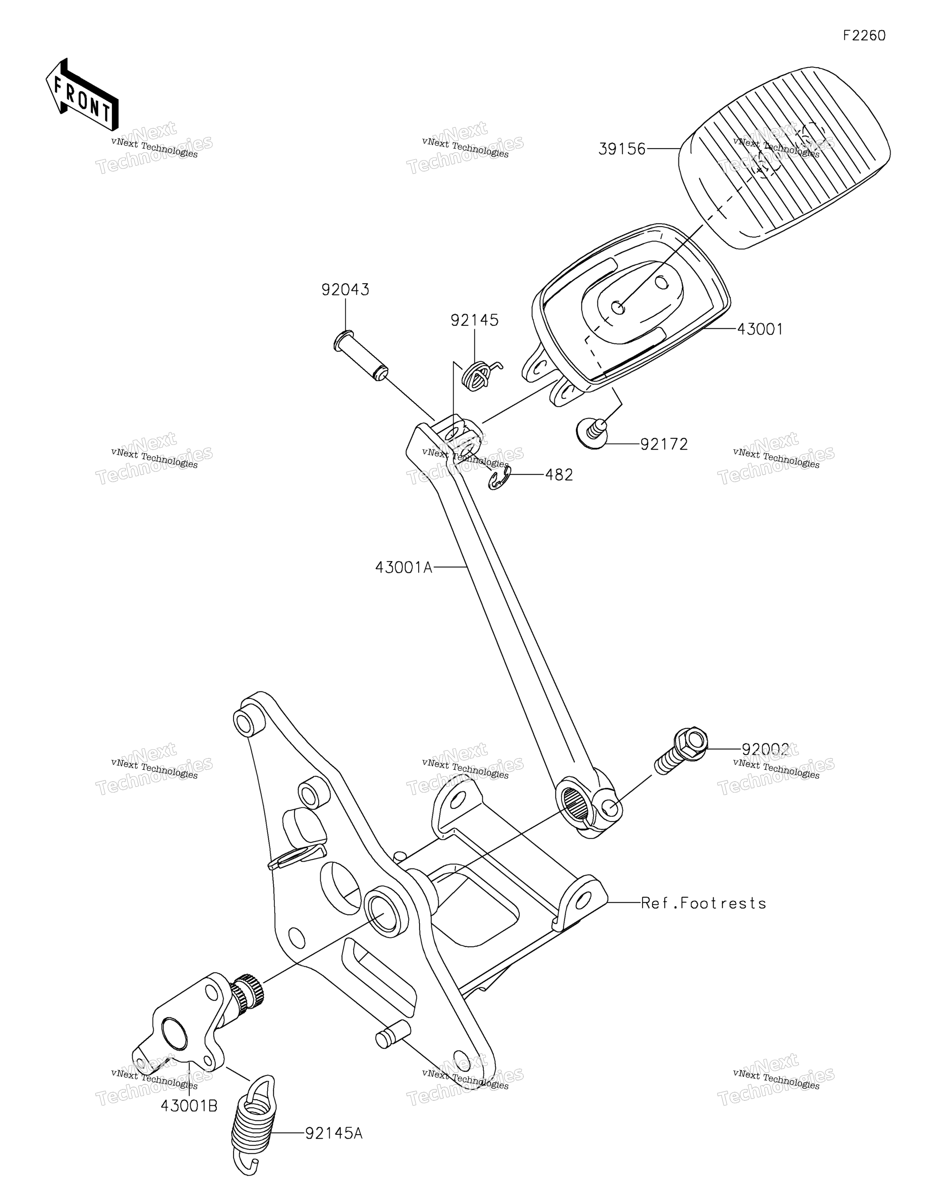 Тормоз Pedal/Torque Link 2
