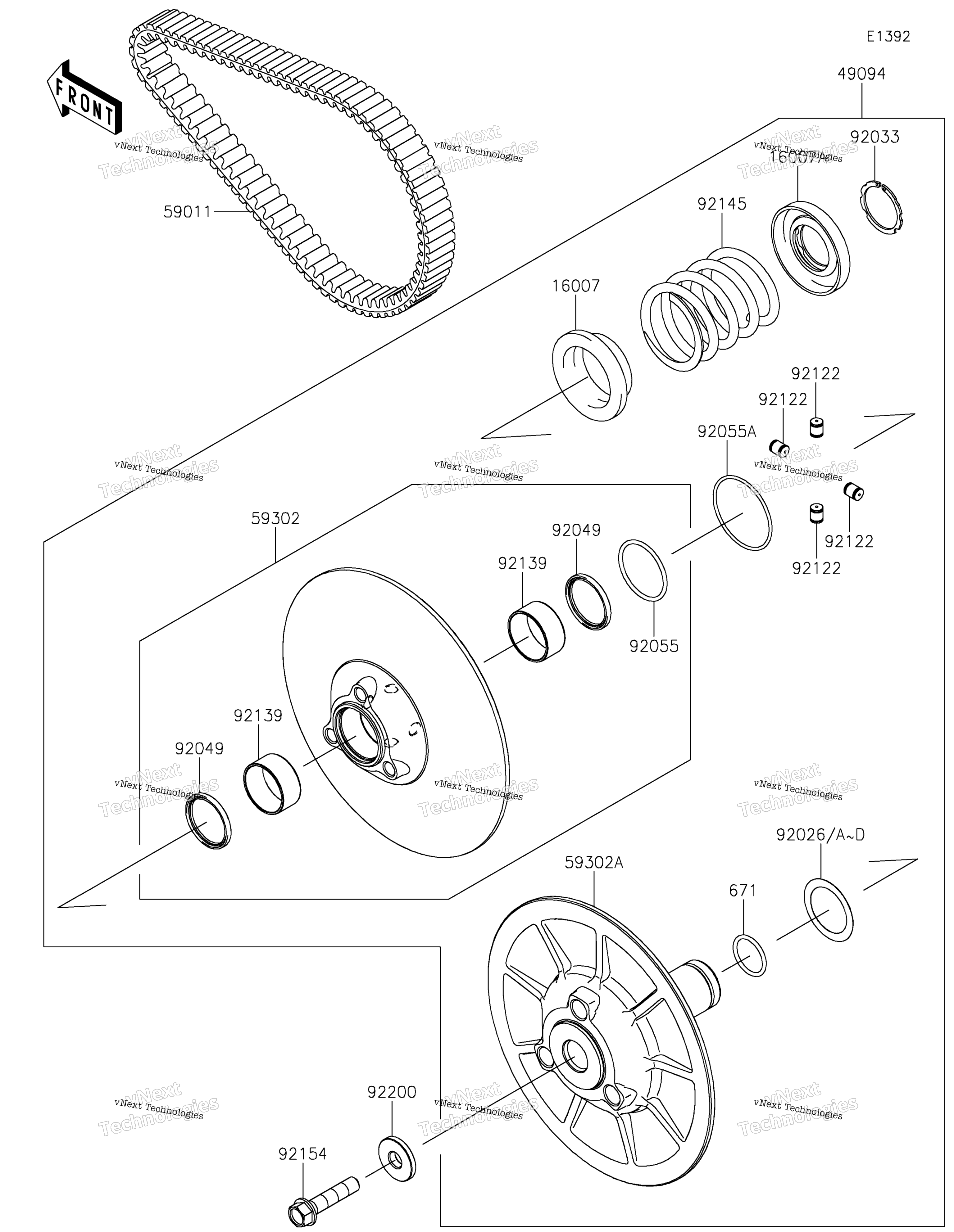 Ведомый Converter/Drive Belt 2