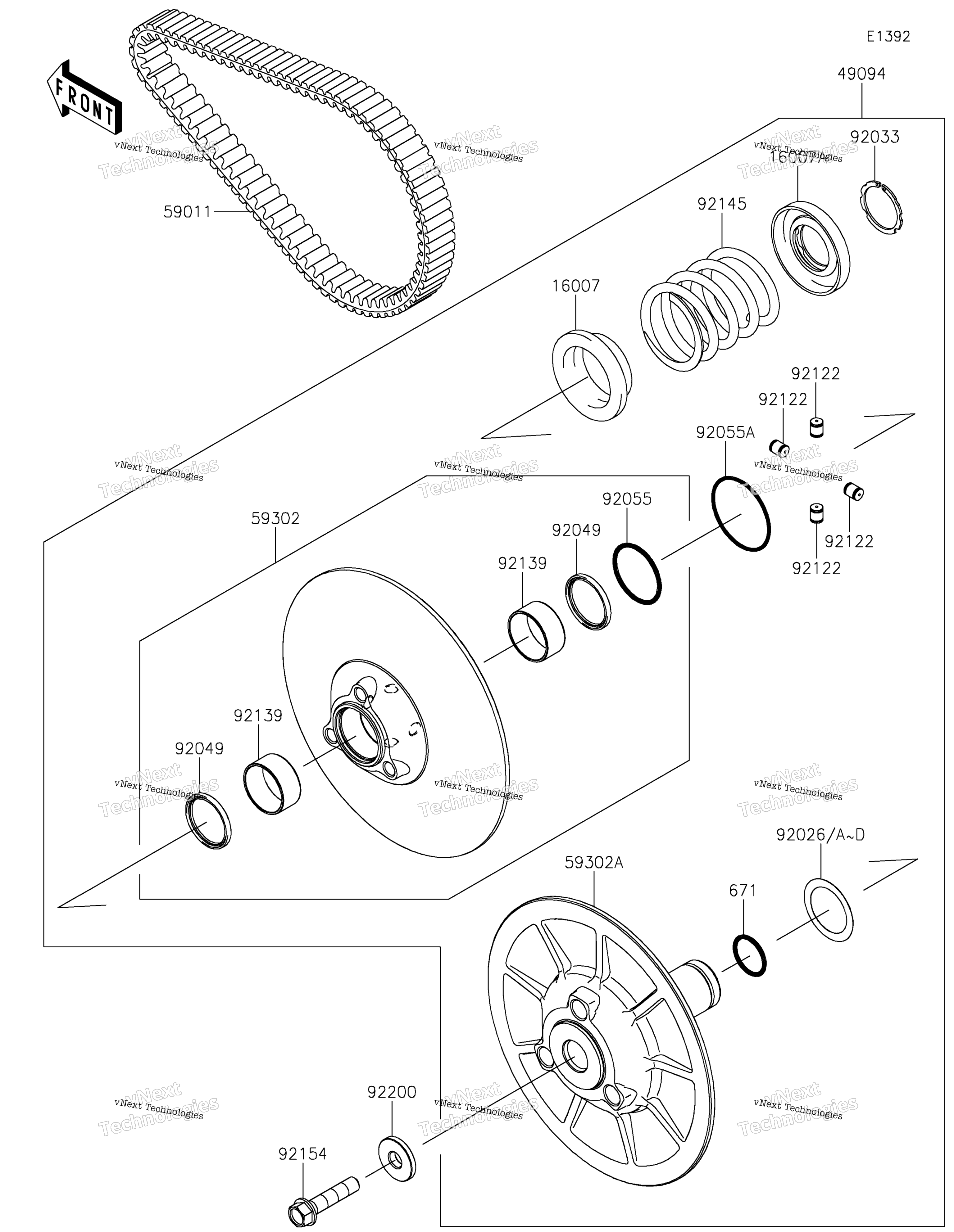 Ведомый Converter/Drive Belt 2