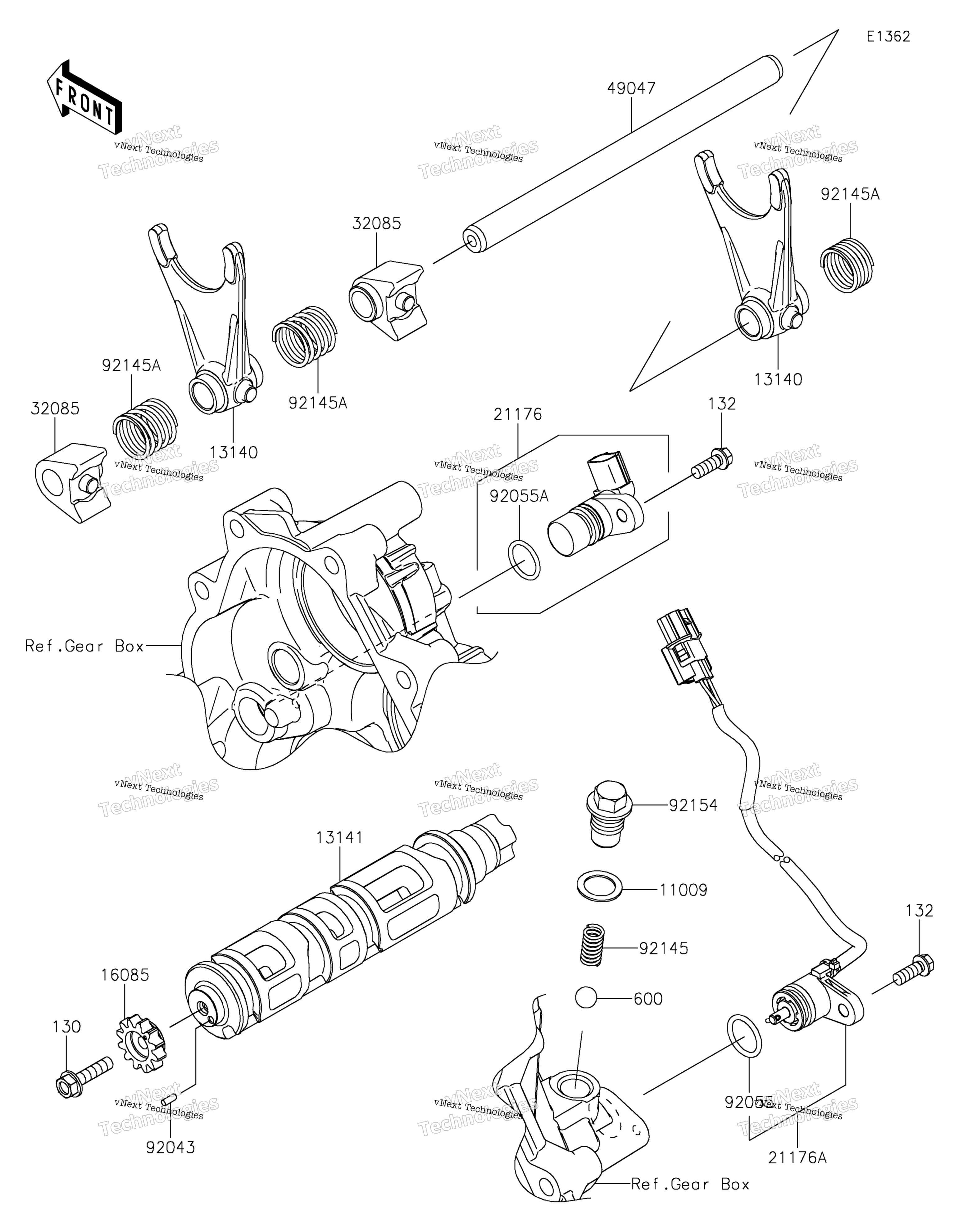 передача Change Drum / Shift Fork(S)