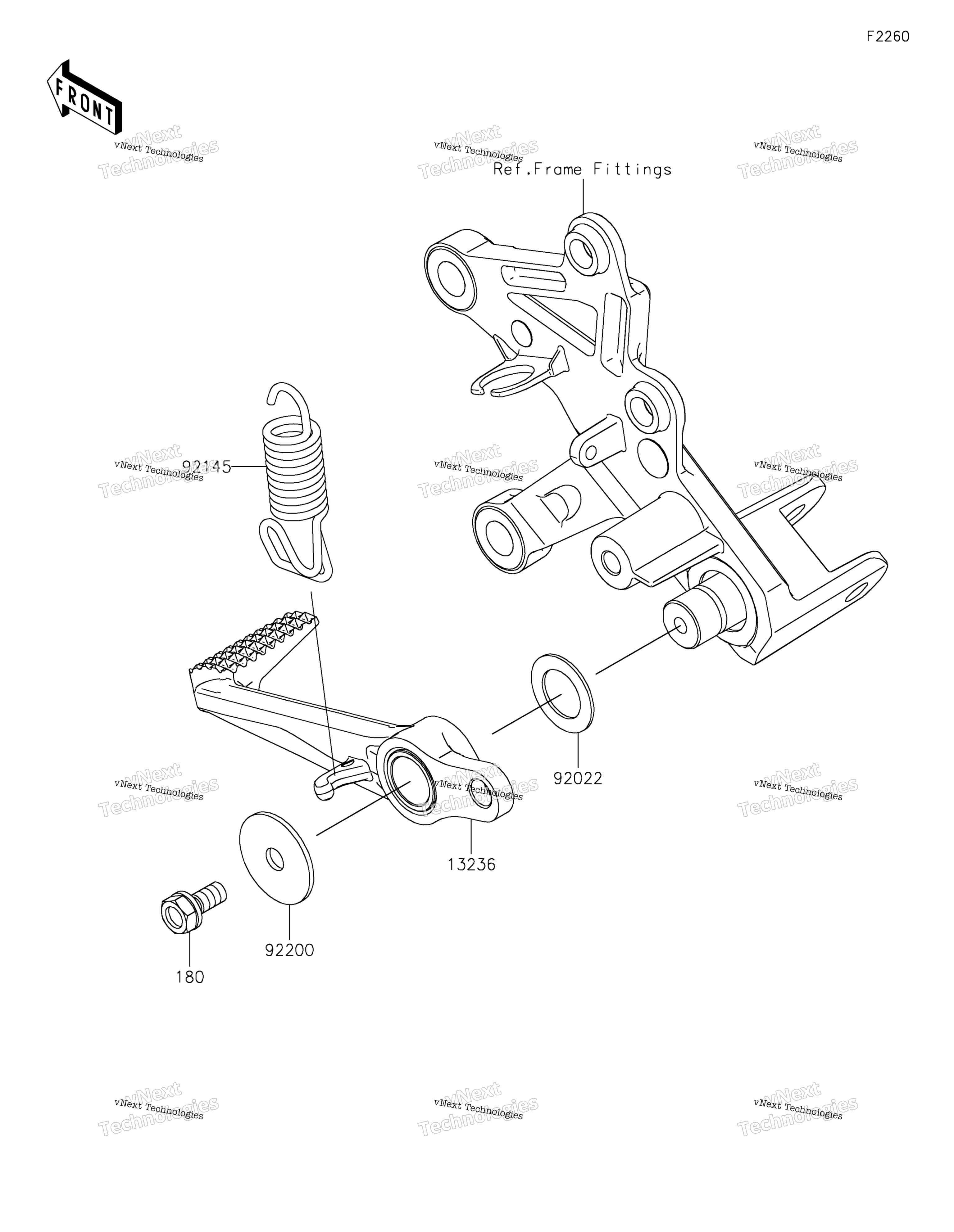 Тормоз Pedal/Torque Link 2