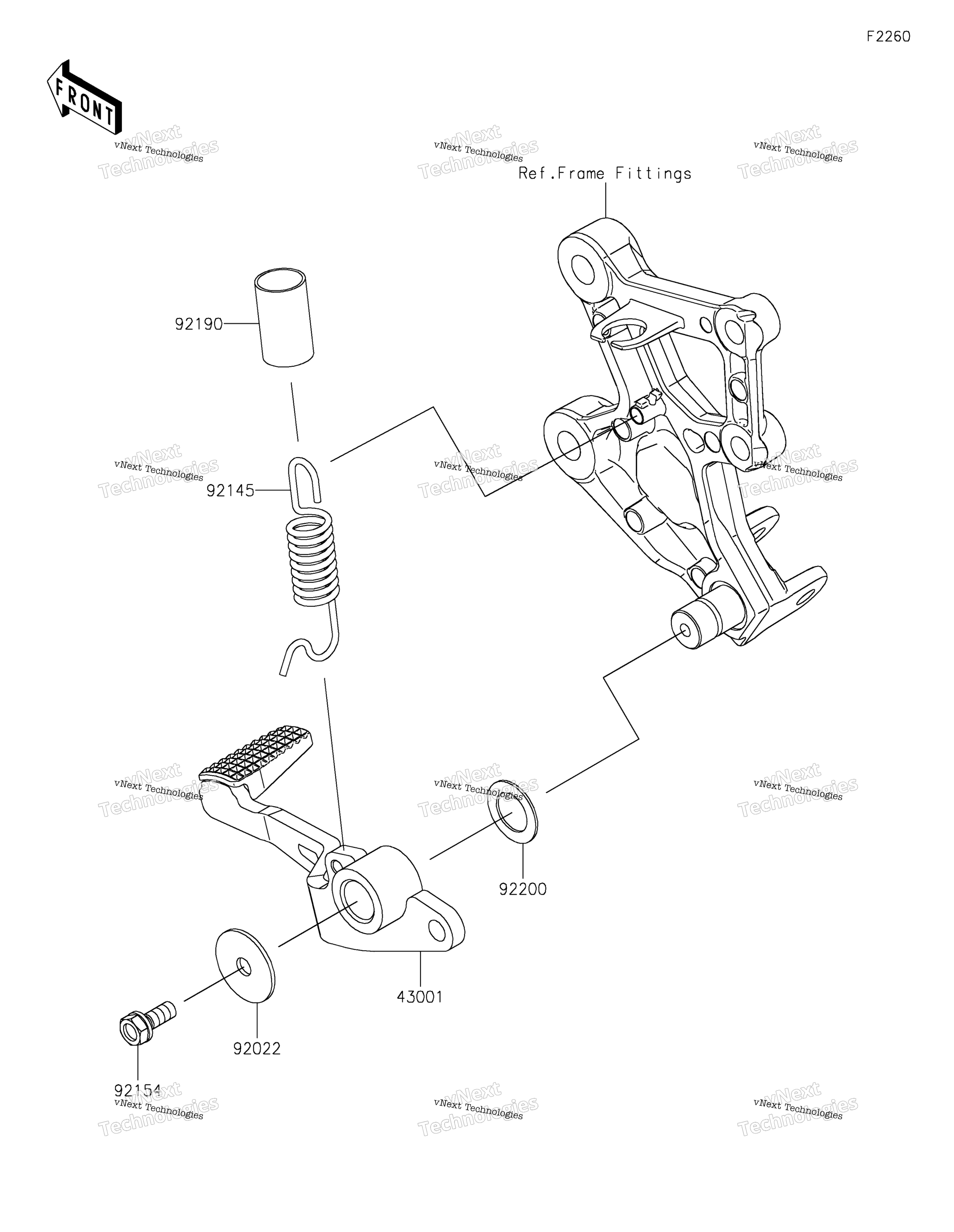 Тормоз Pedal/Torque Link