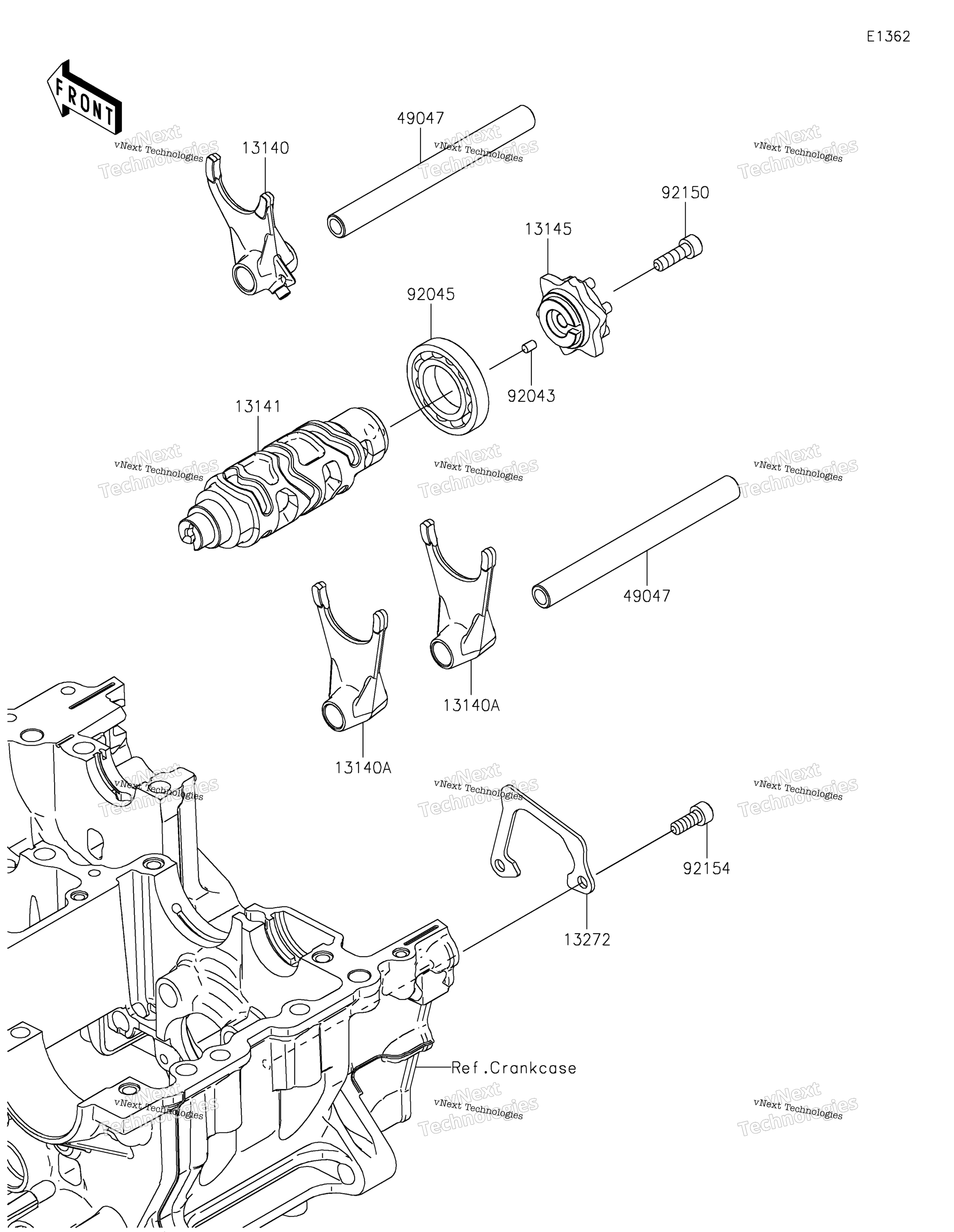 передача Change Drum / Shift Fork(S)