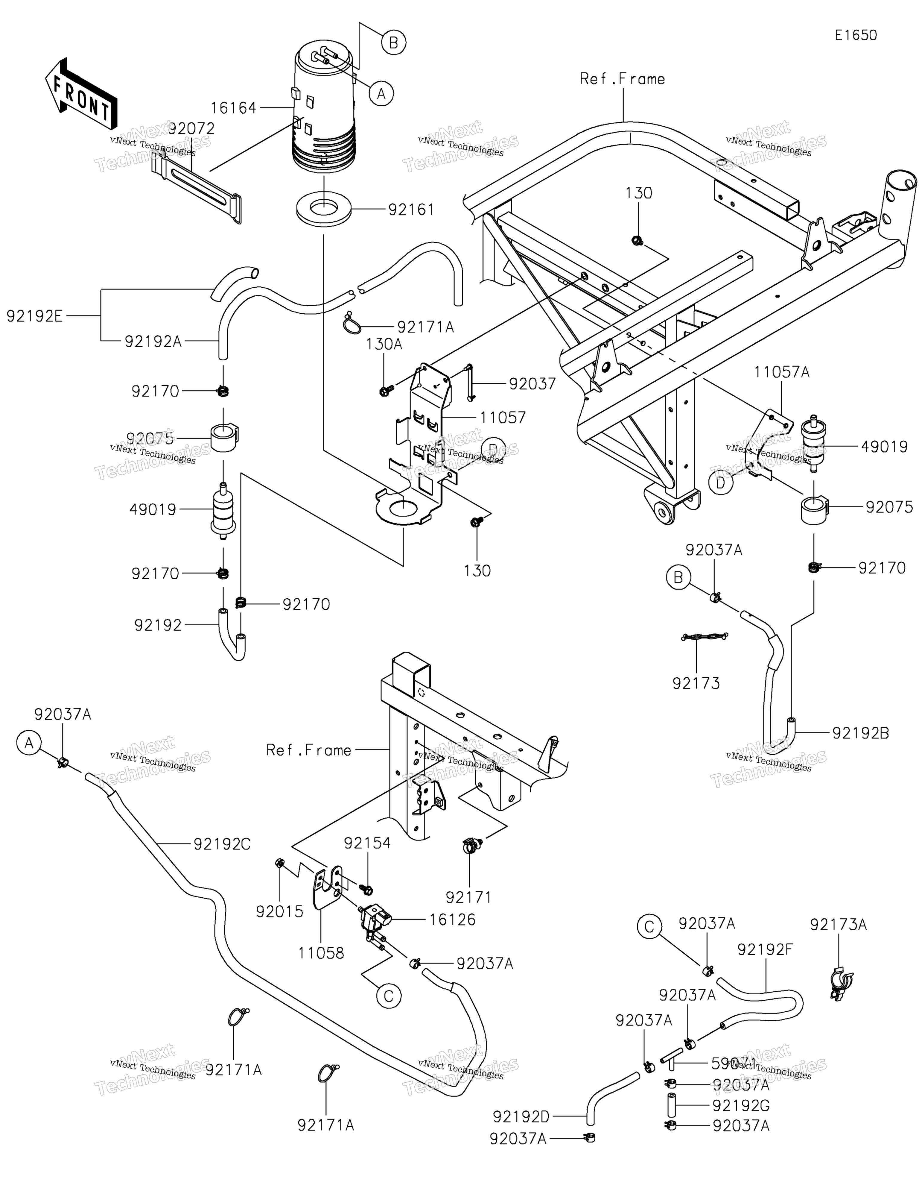 топливный Evaporative System(Ca)