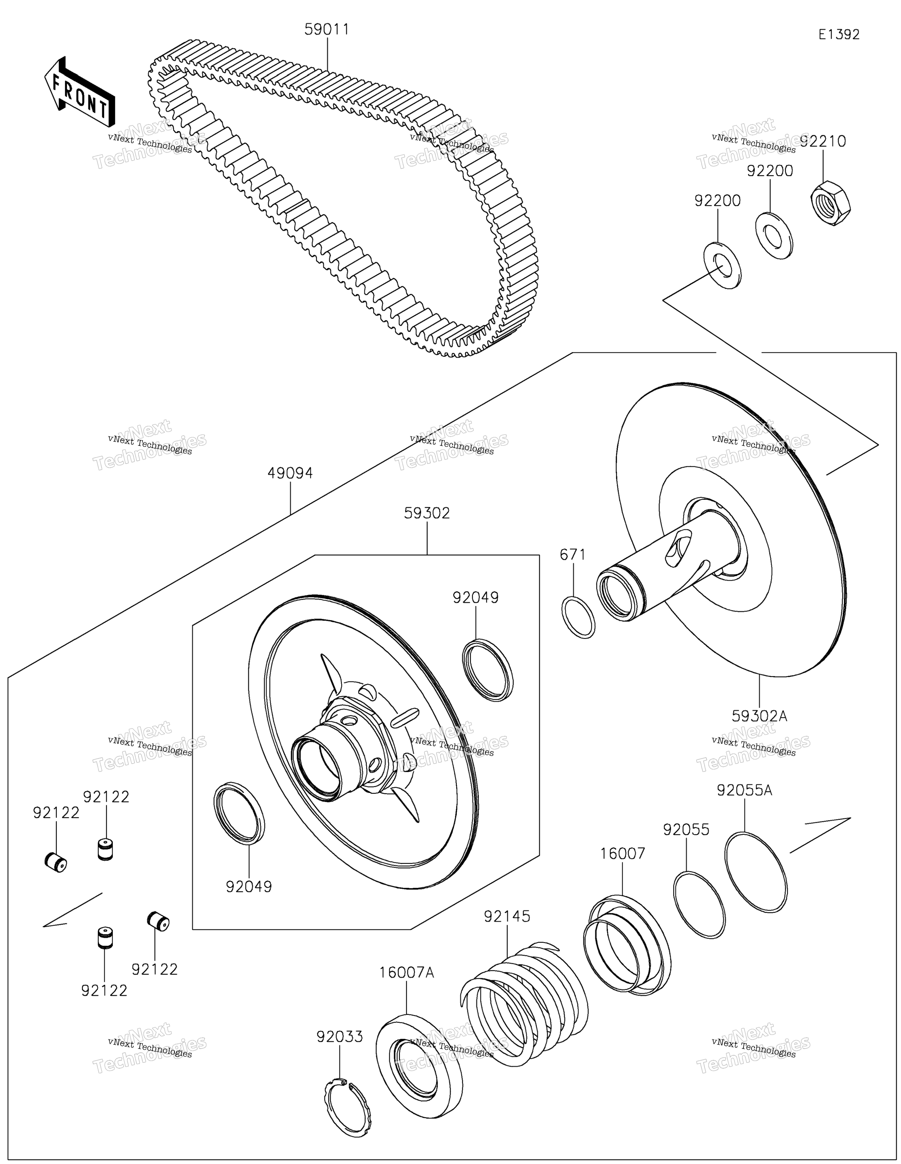 Ведомый Converter/Drive Belt