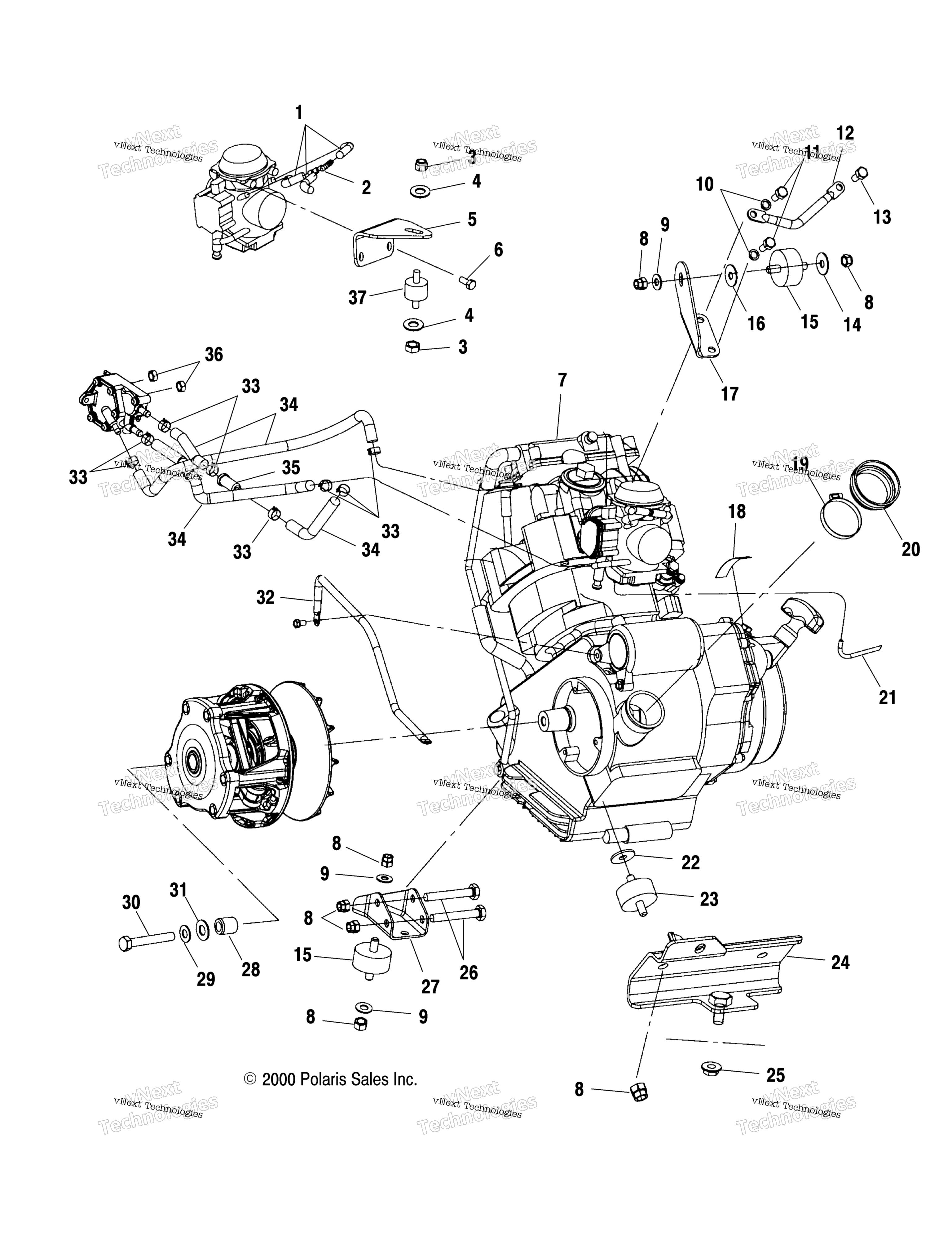 Двигатель Mounting