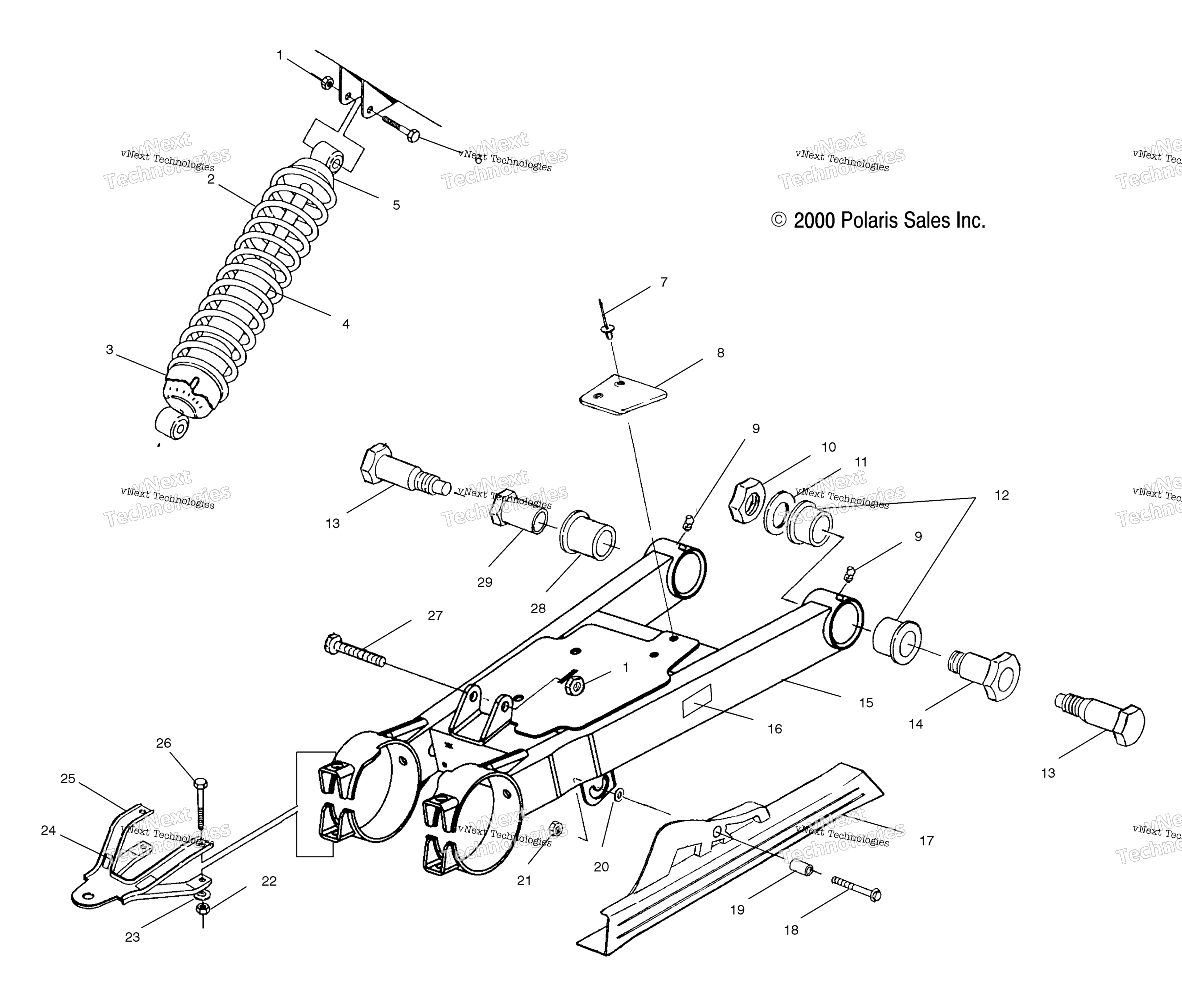 Swing Arm / Shock крепление