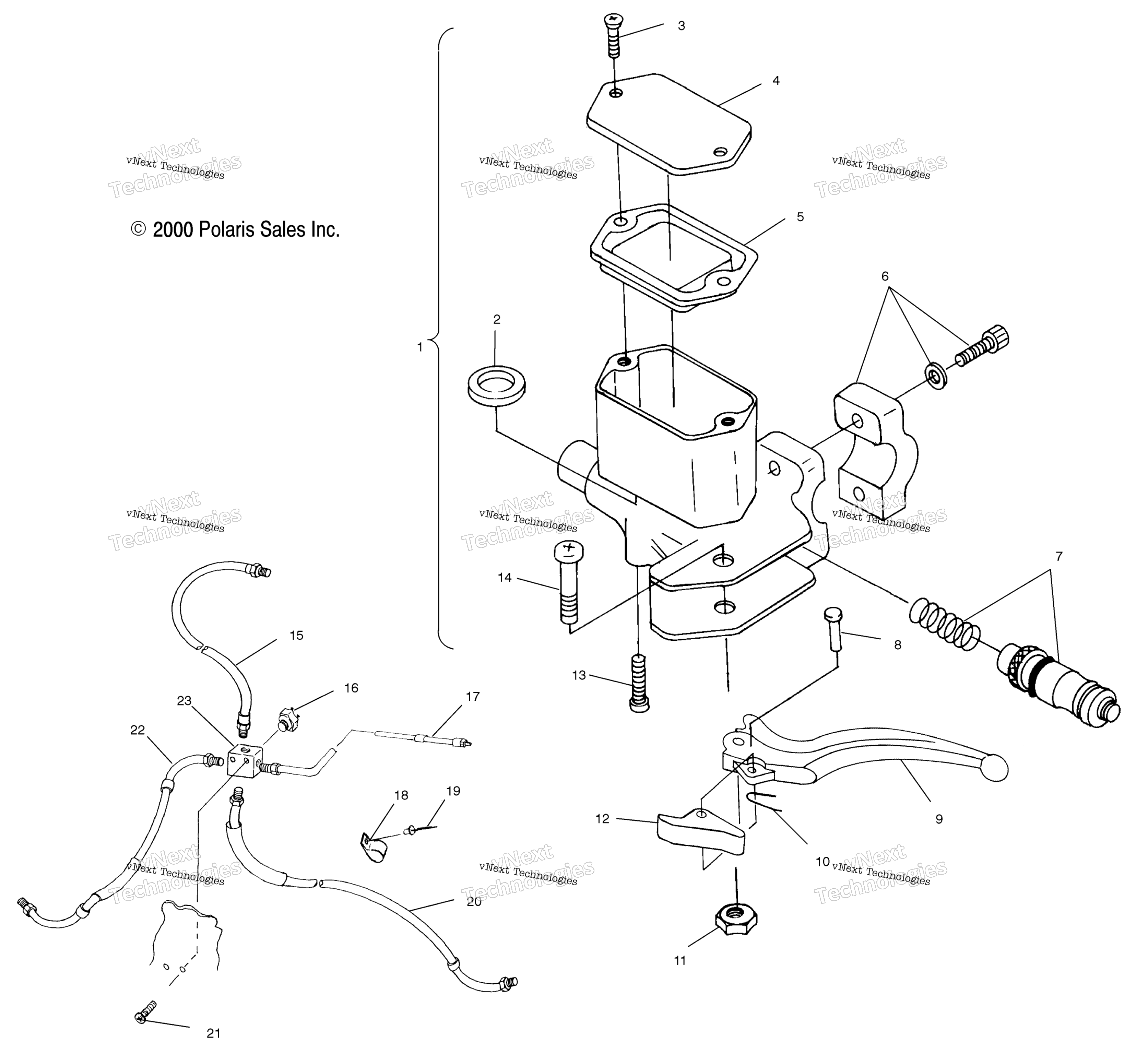 Органы управления Master Cylinder/Brake Line A00aa32aa
