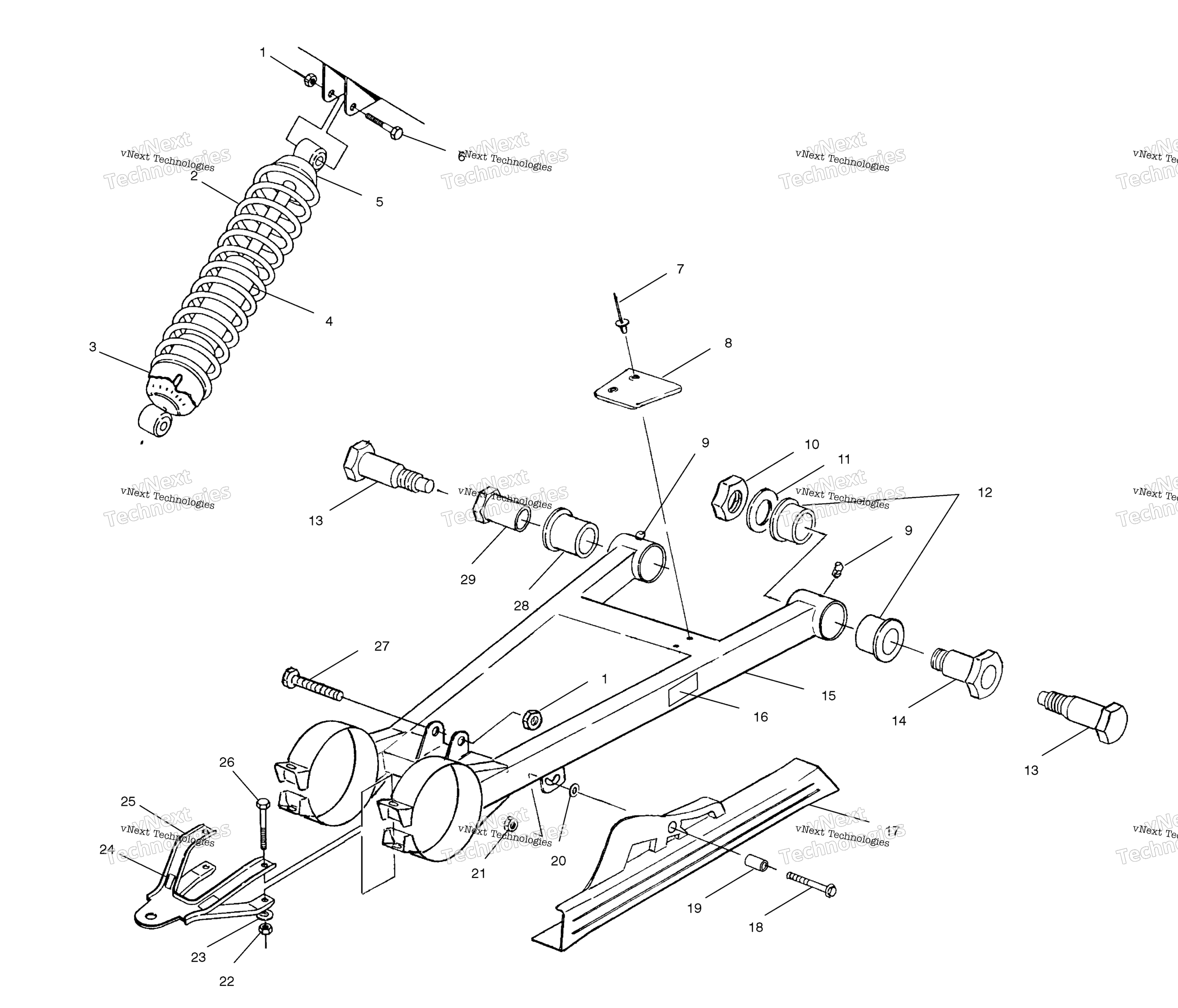 Swing Arm / Shock крепление