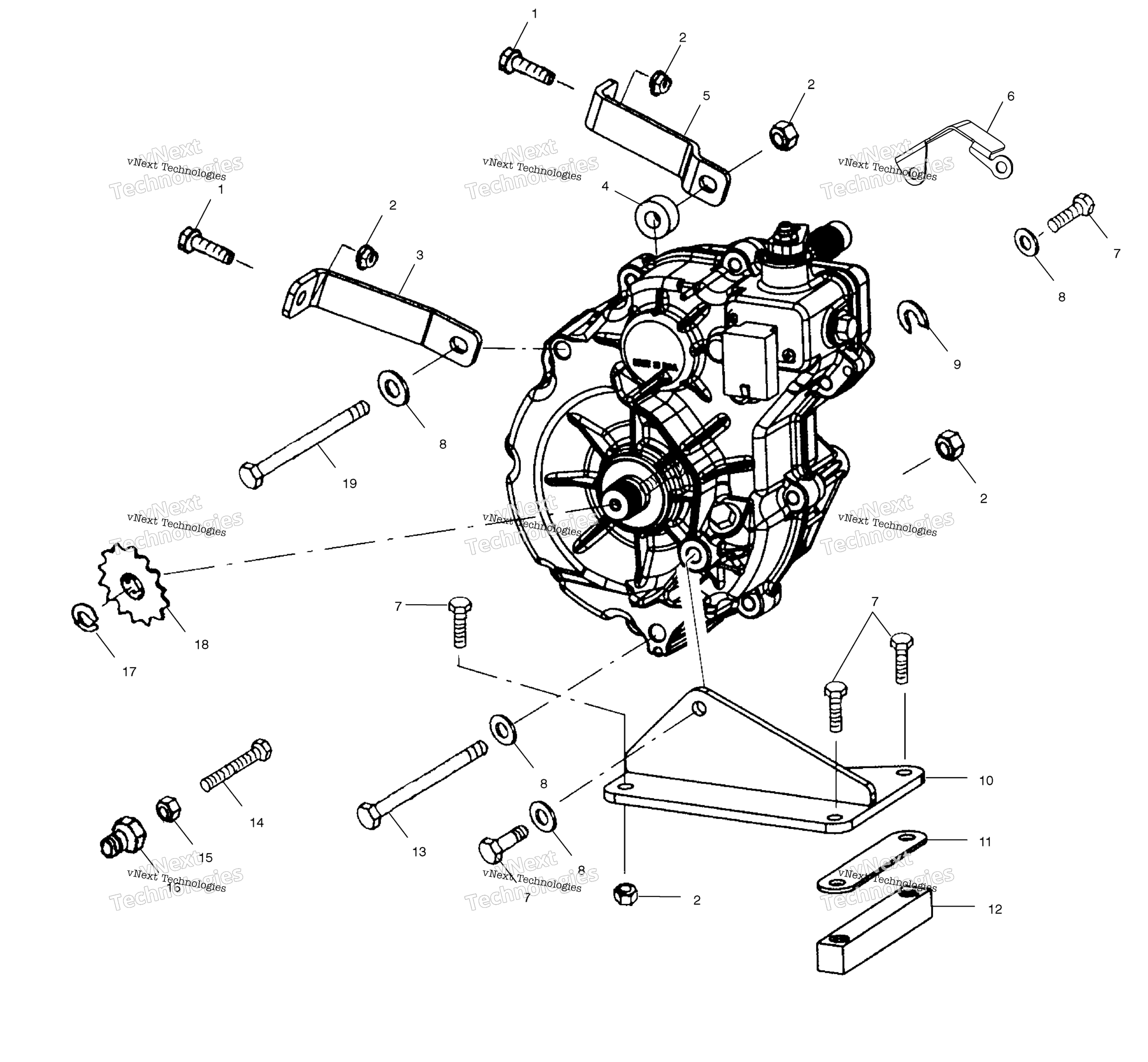 Картер редуктора Mounting