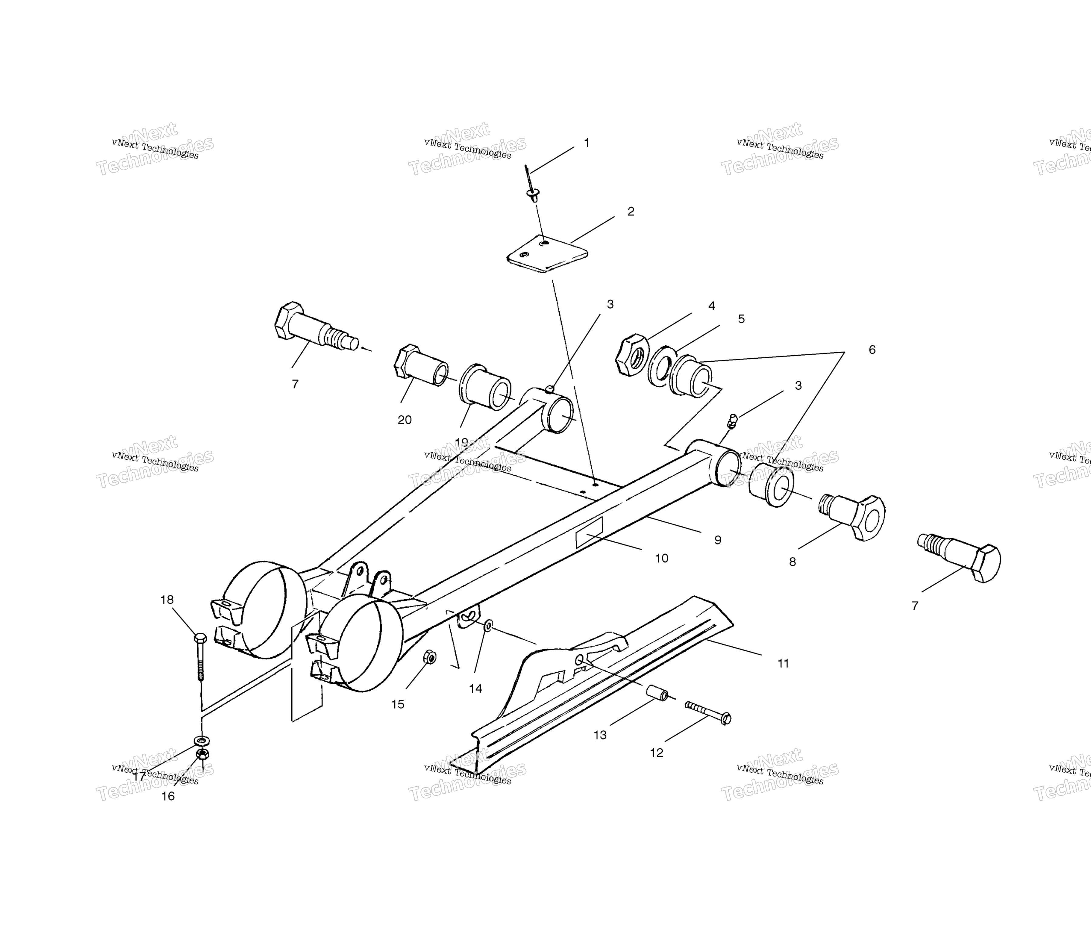 Swing Arm / Shock крепление