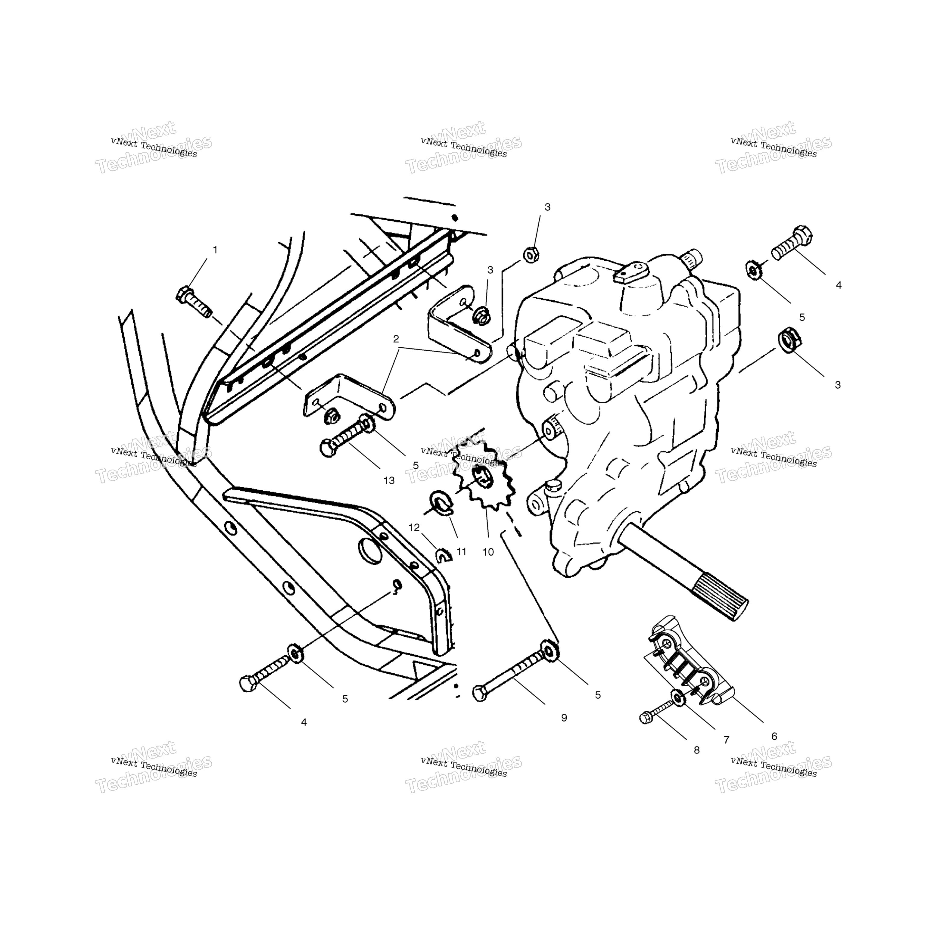 Картер редуктора Mounting