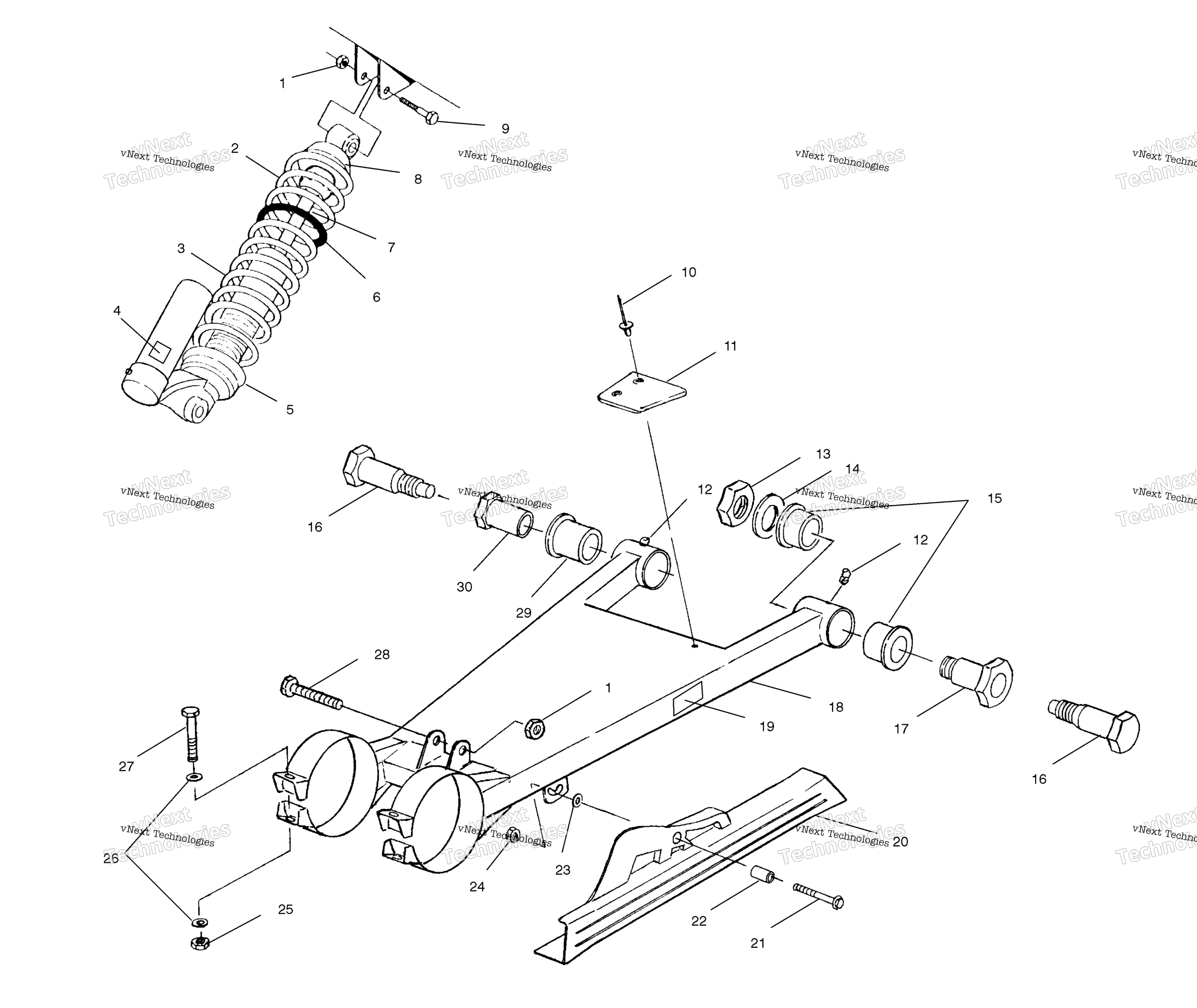 Swing Arm / Shock крепление