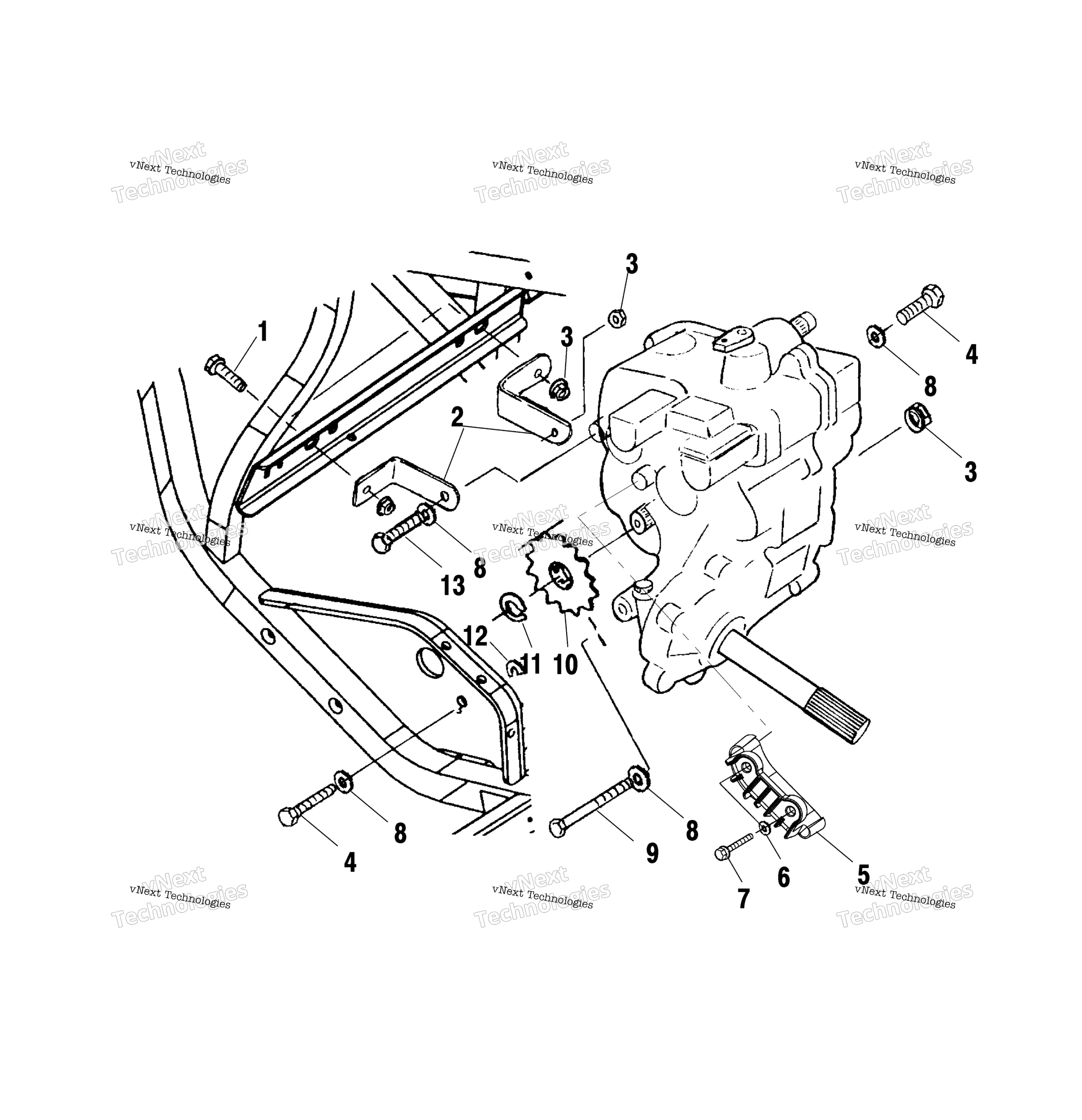 Картер редуктора Mounting