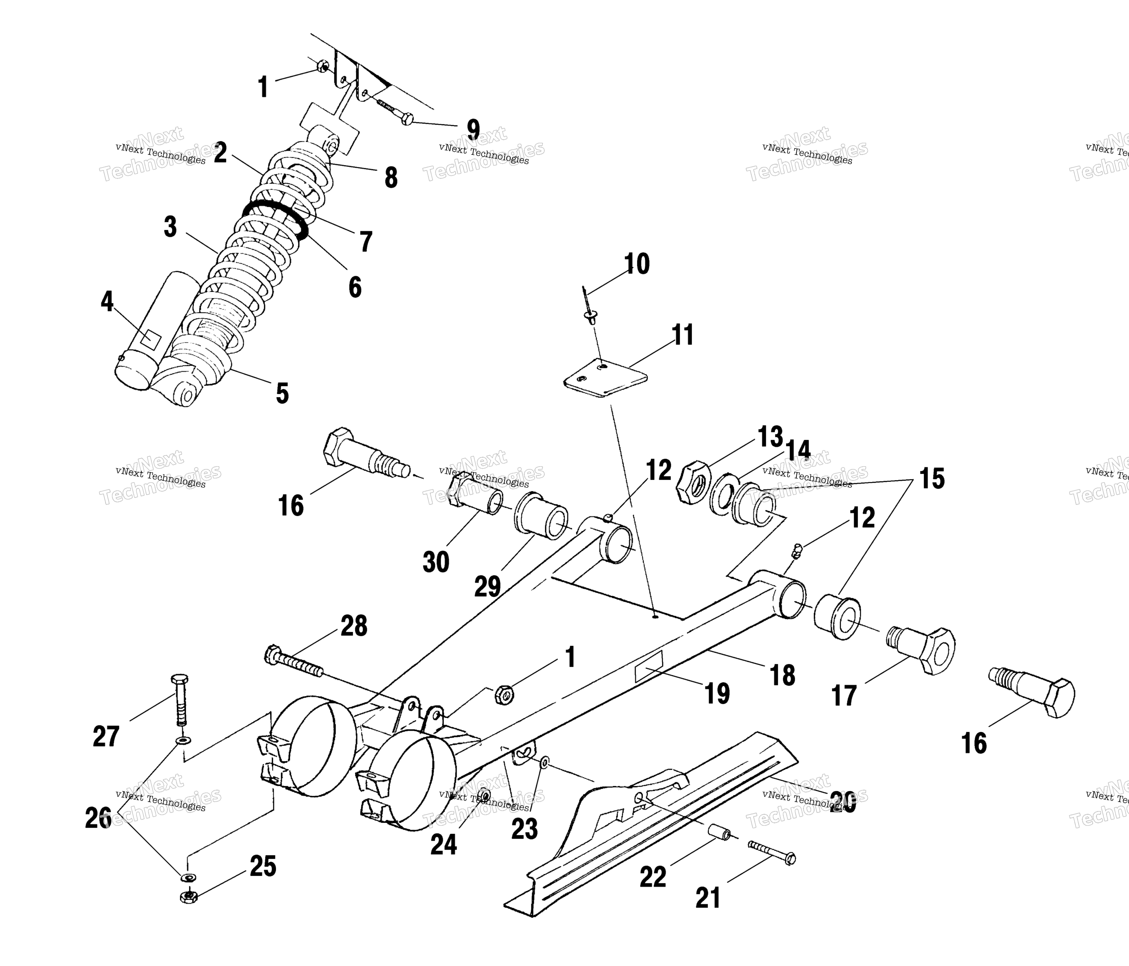 Swing Arm / Shock крепление