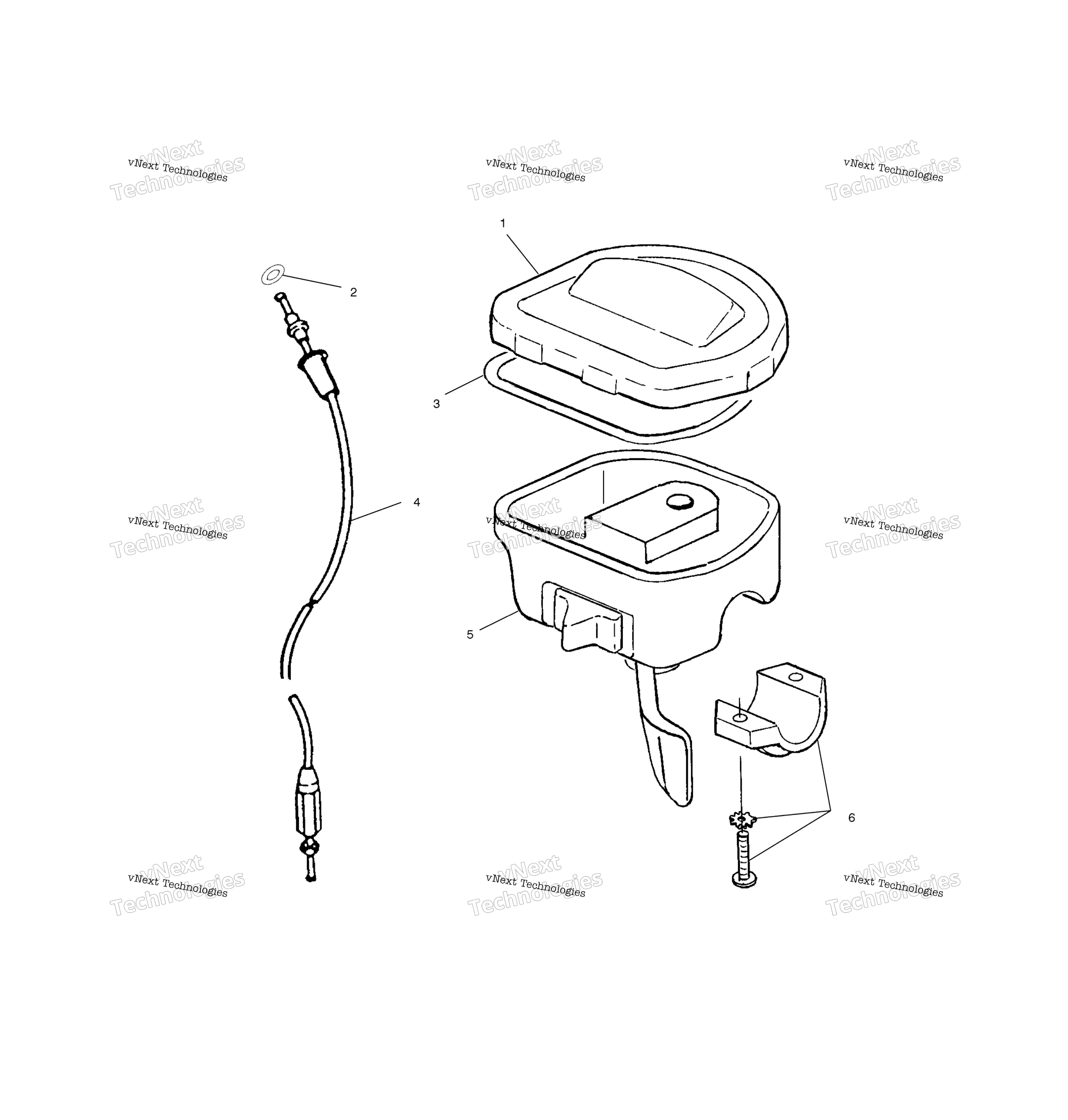 Органы управления Throttle Asm./Cable