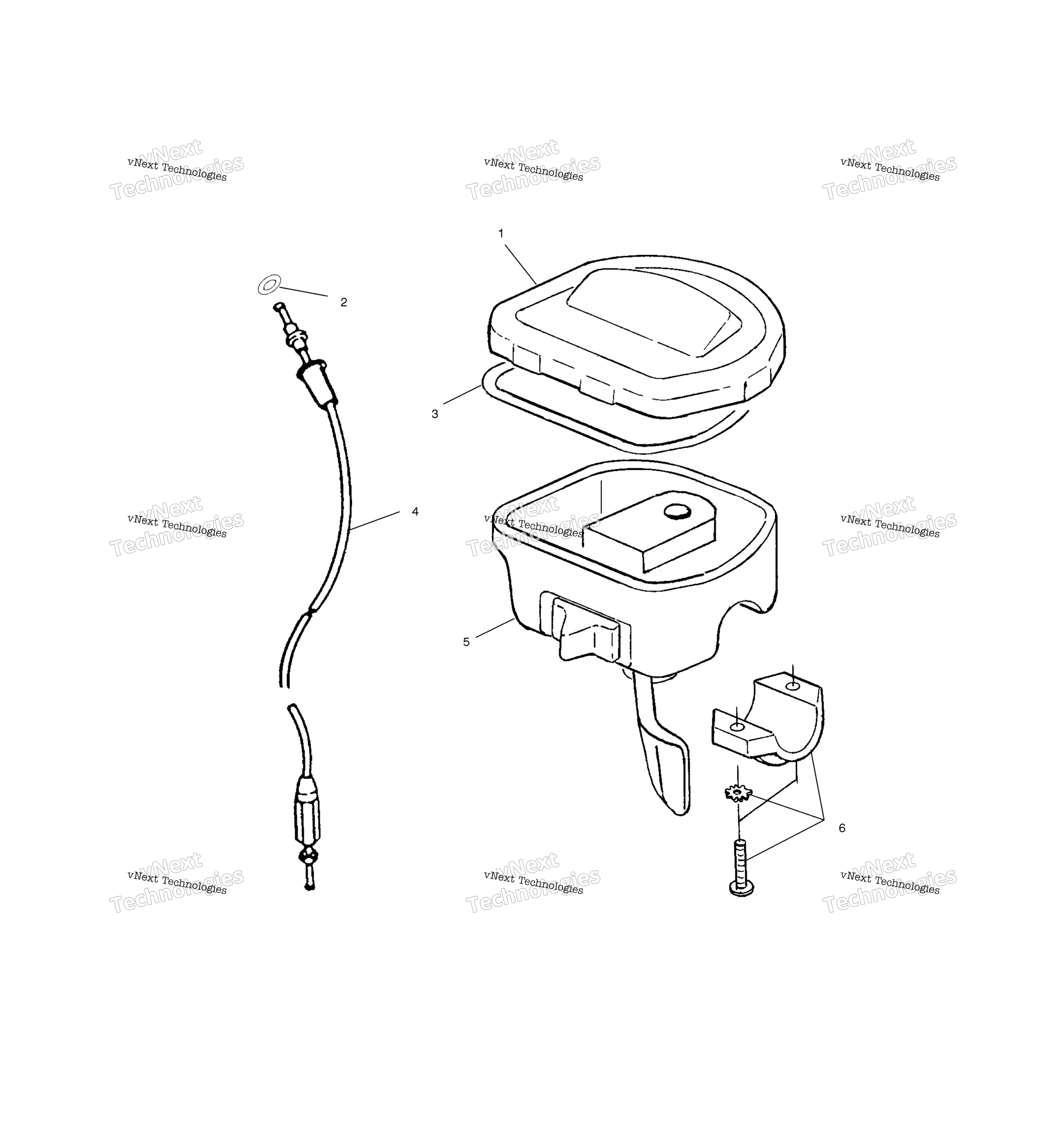 Органы управления Throttle Asm./Cable