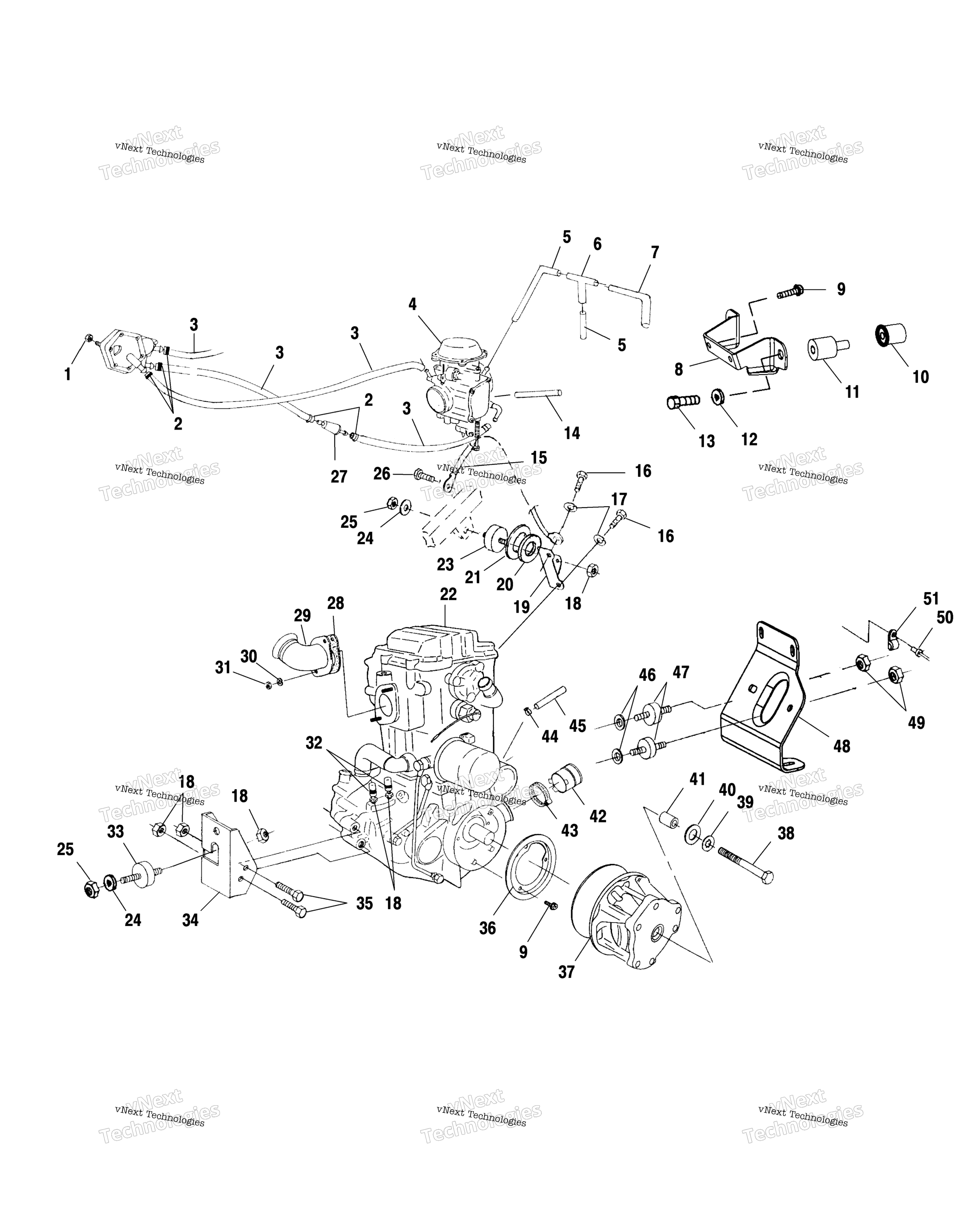 Двигатель Mounting