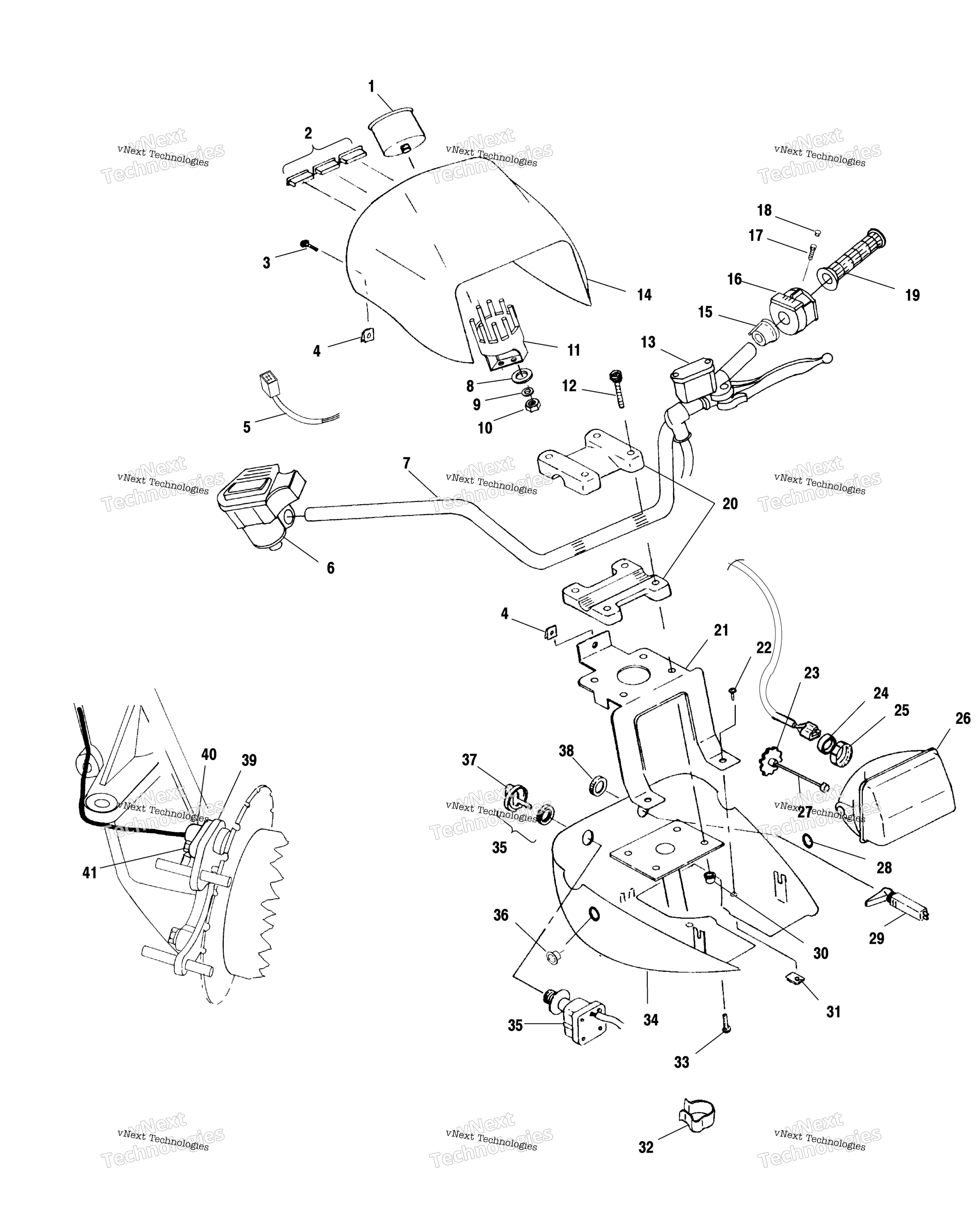 Руль & Headlight Pod