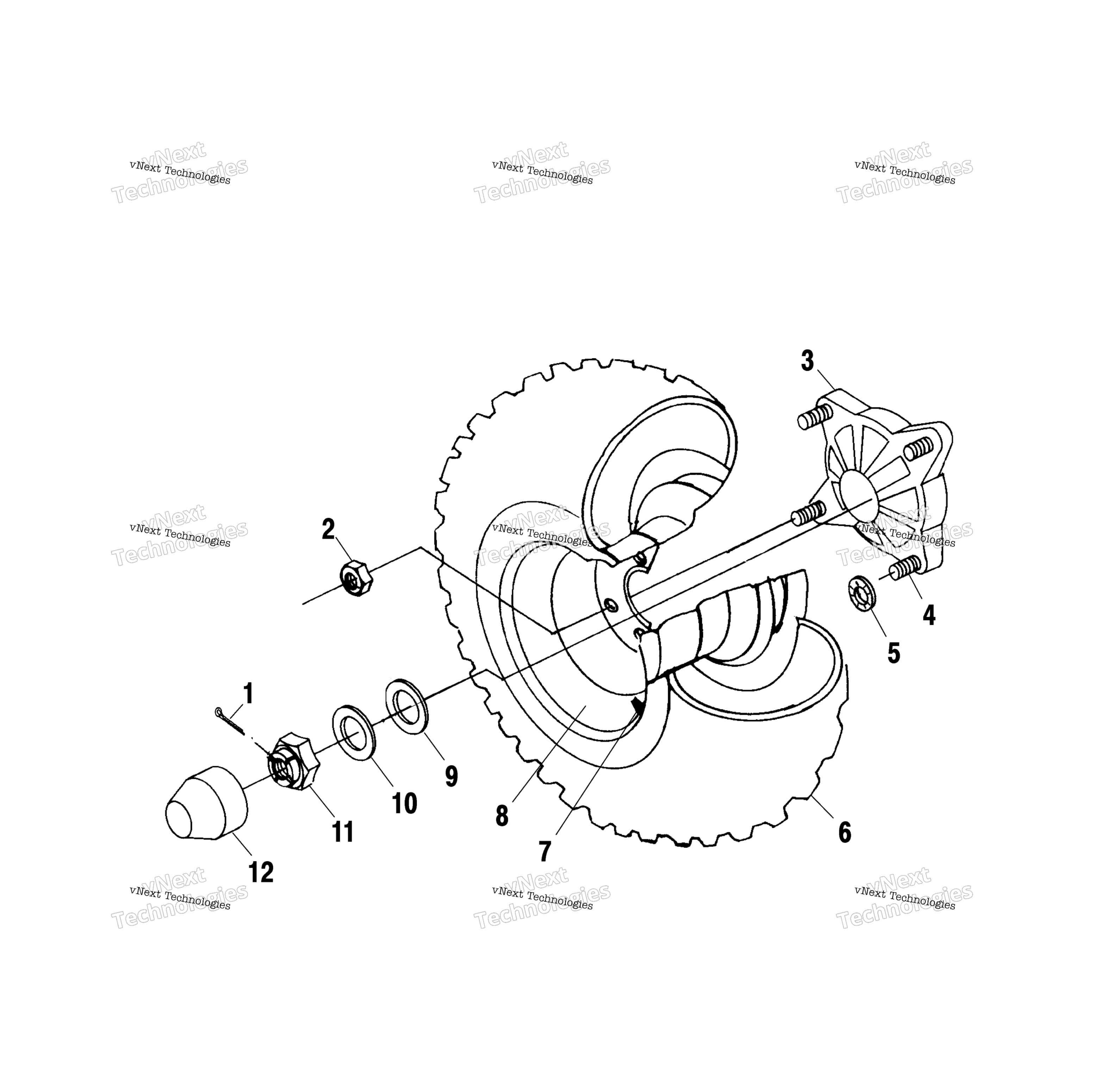Задняя часть Wheel Drive A00cd50aa