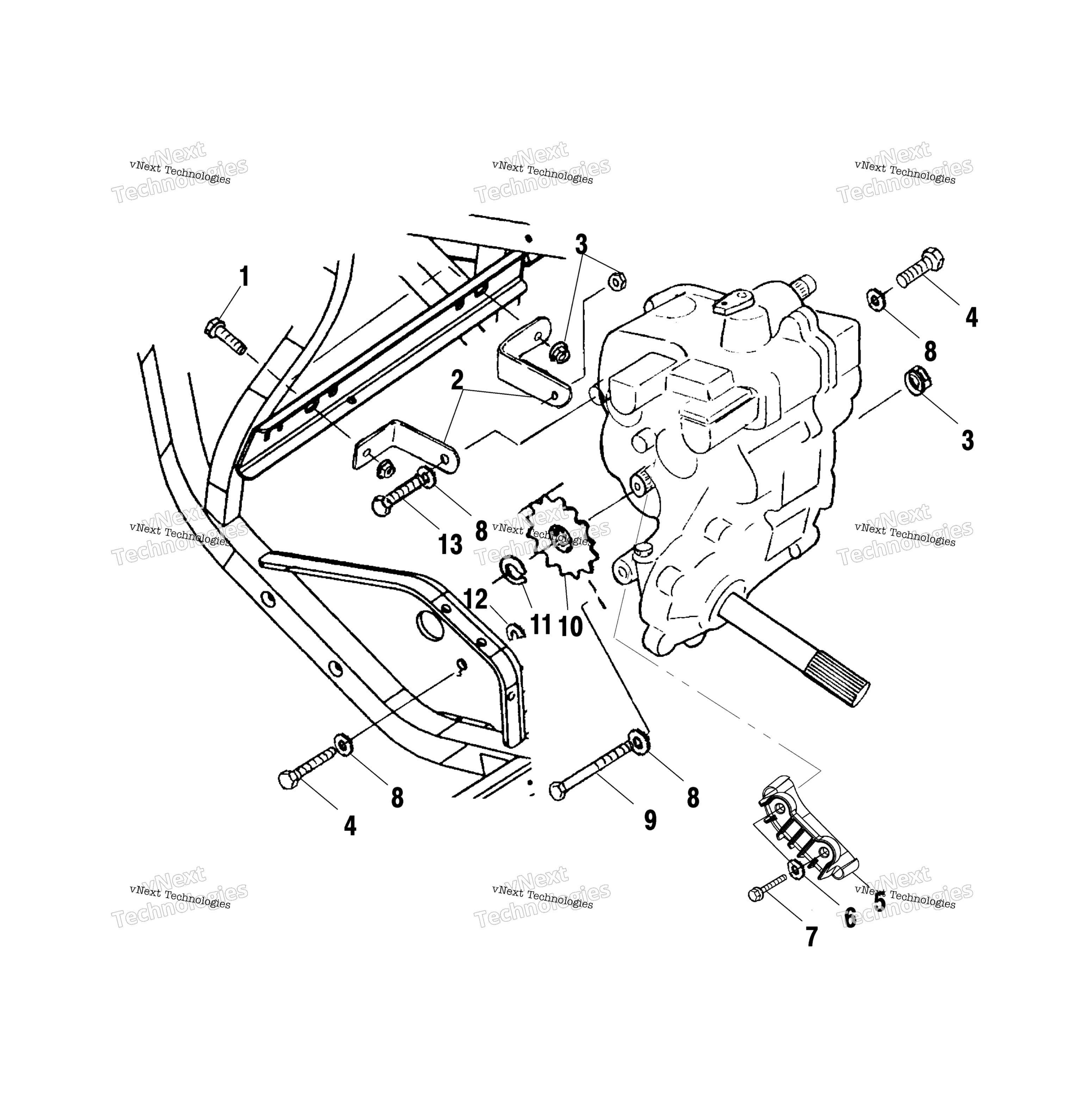 Картер редуктора Mounting