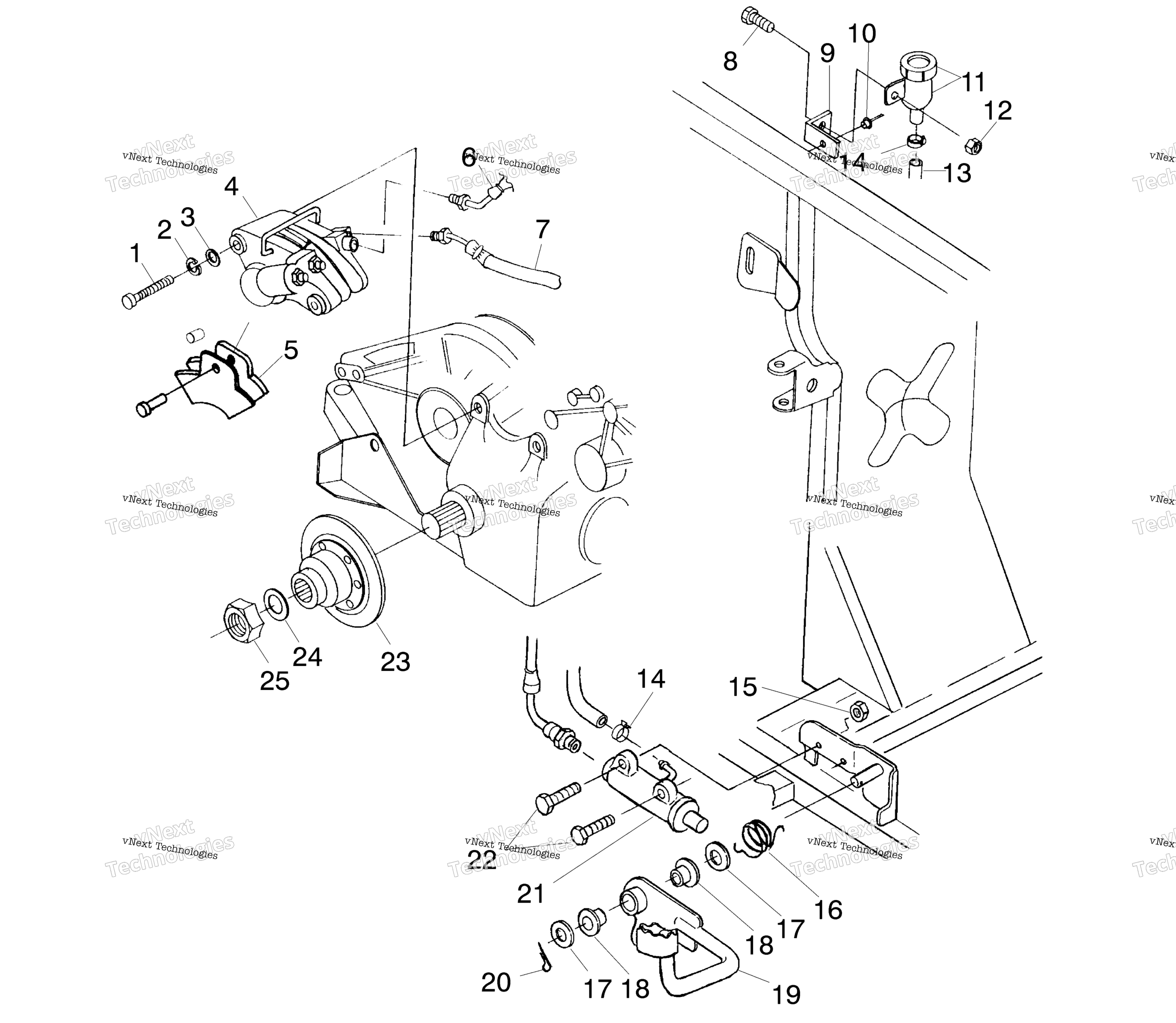 Задняя часть Brake/Foot Pedal A00ch33ab