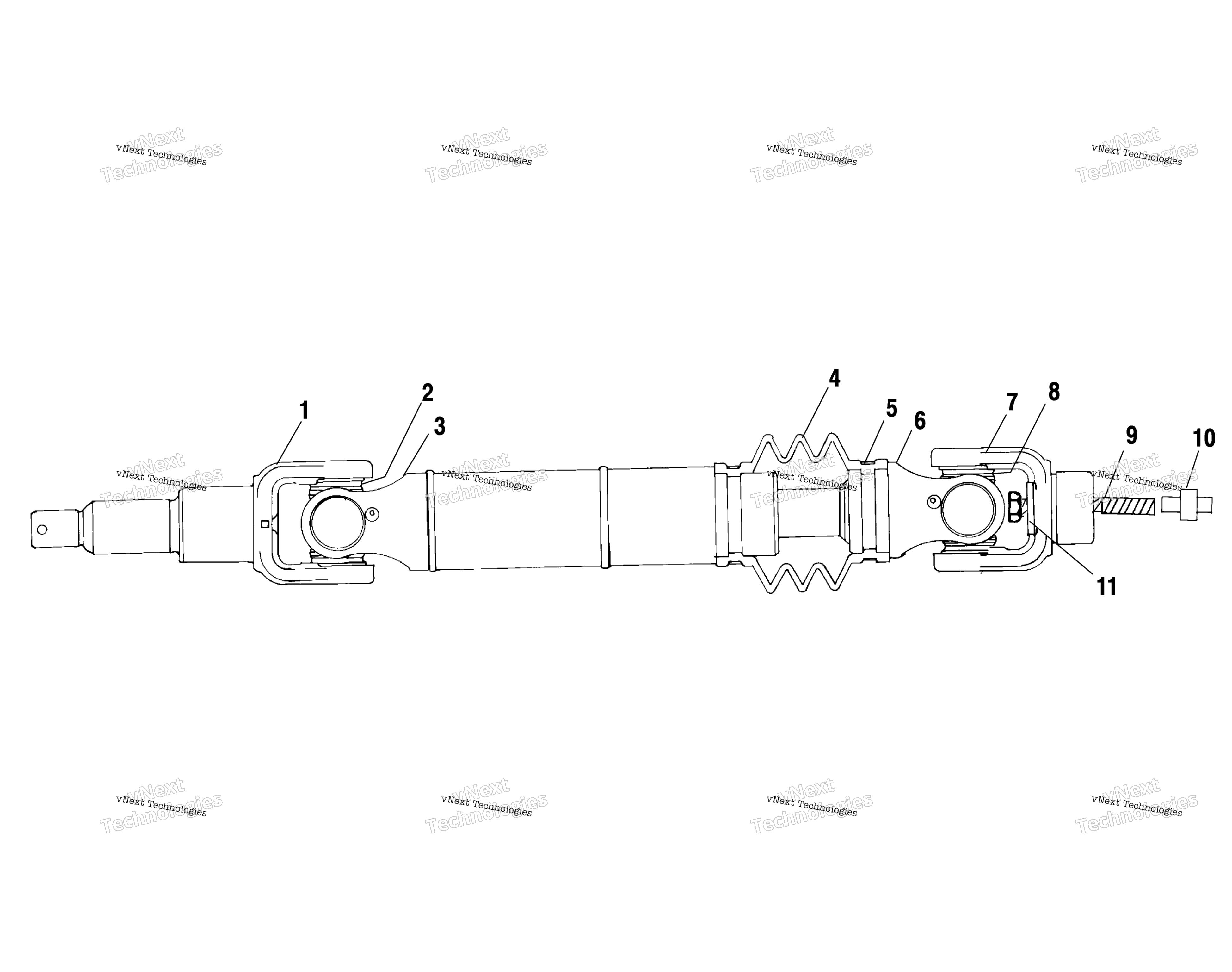 Задняя часть Drive Shaft