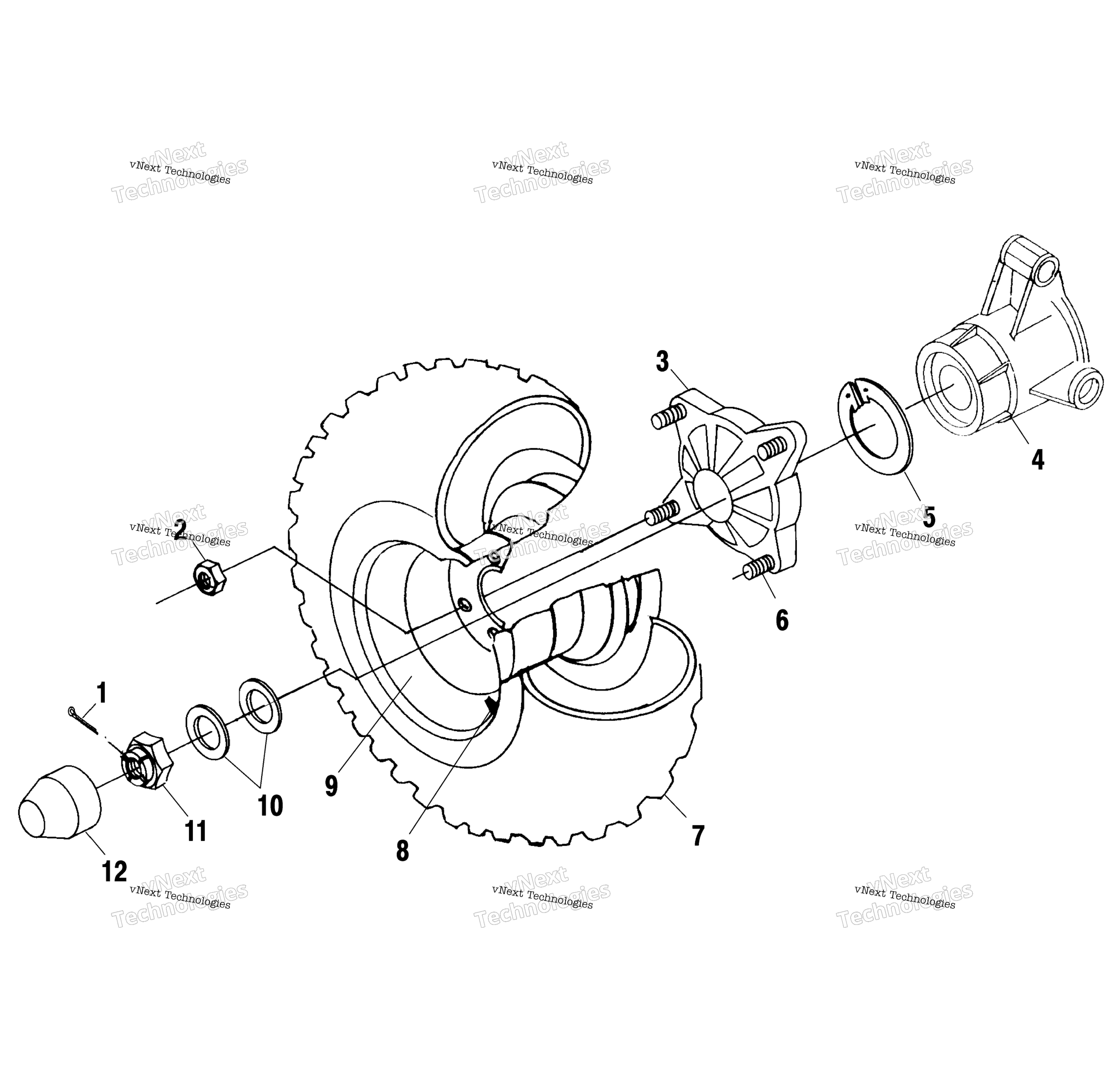 Задняя часть Wheel Drive A00ch33ab