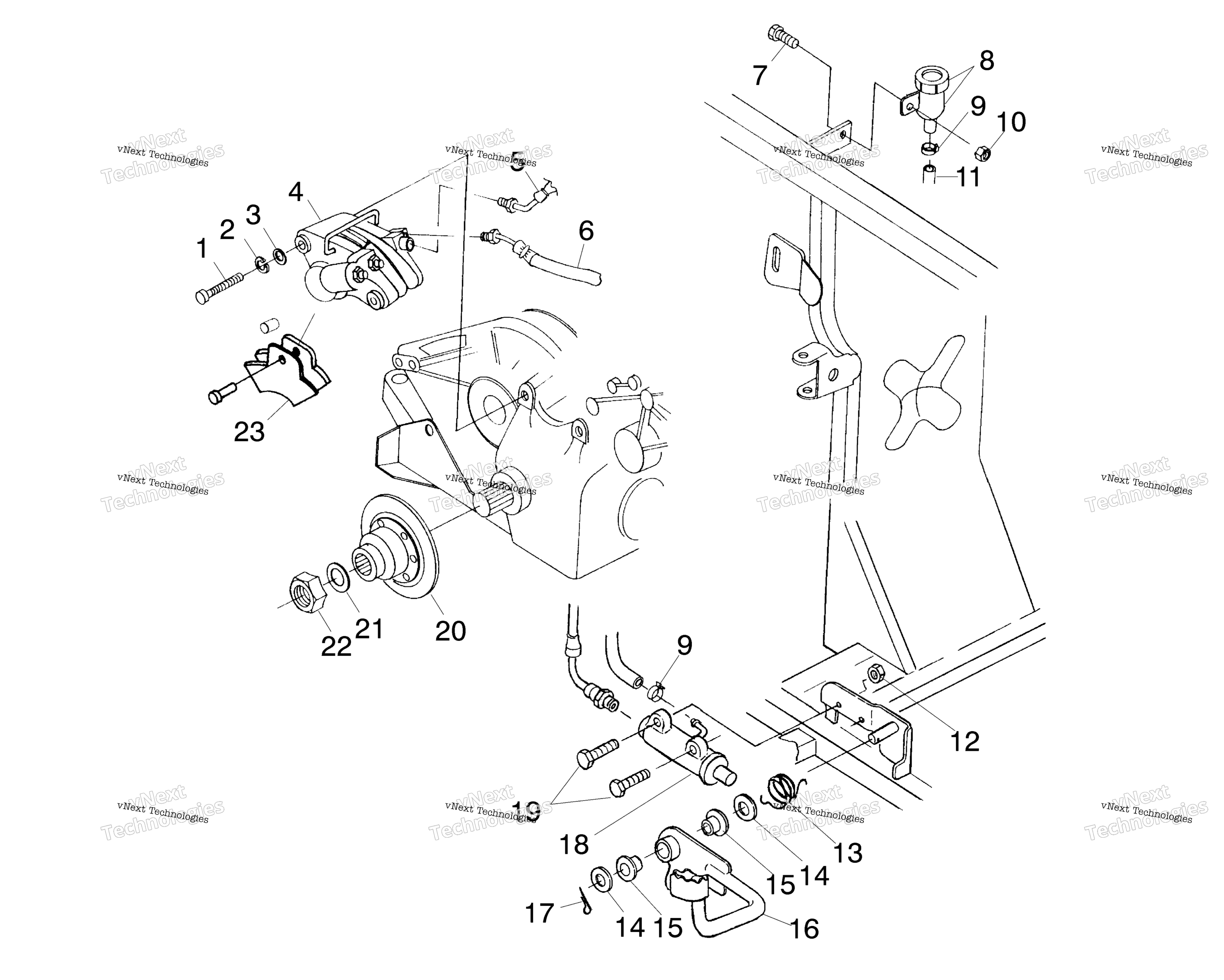 Задняя часть Brake/Foot Pedal A00ch33ac