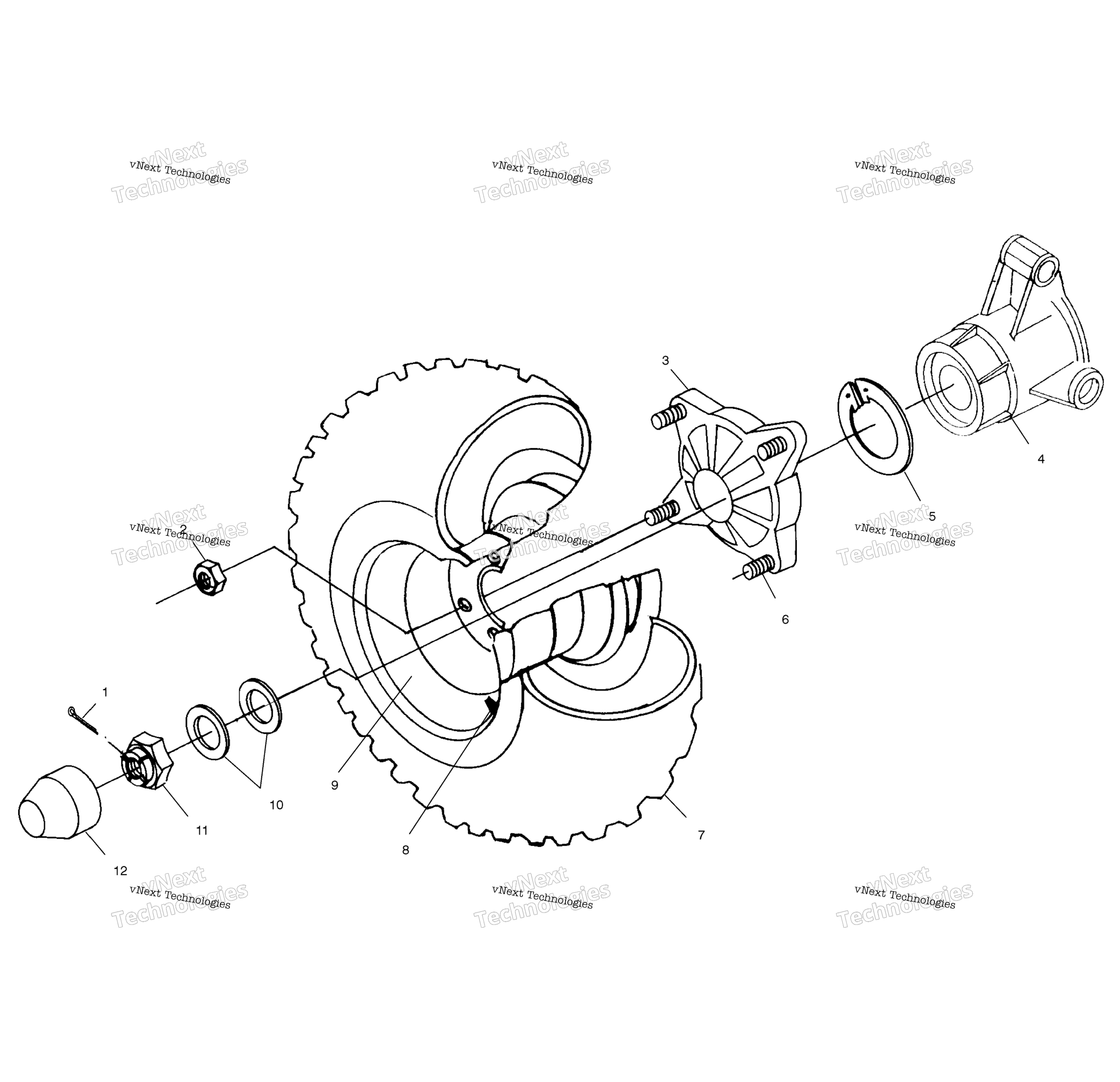 Задняя часть Wheel Drive A00ch50aa