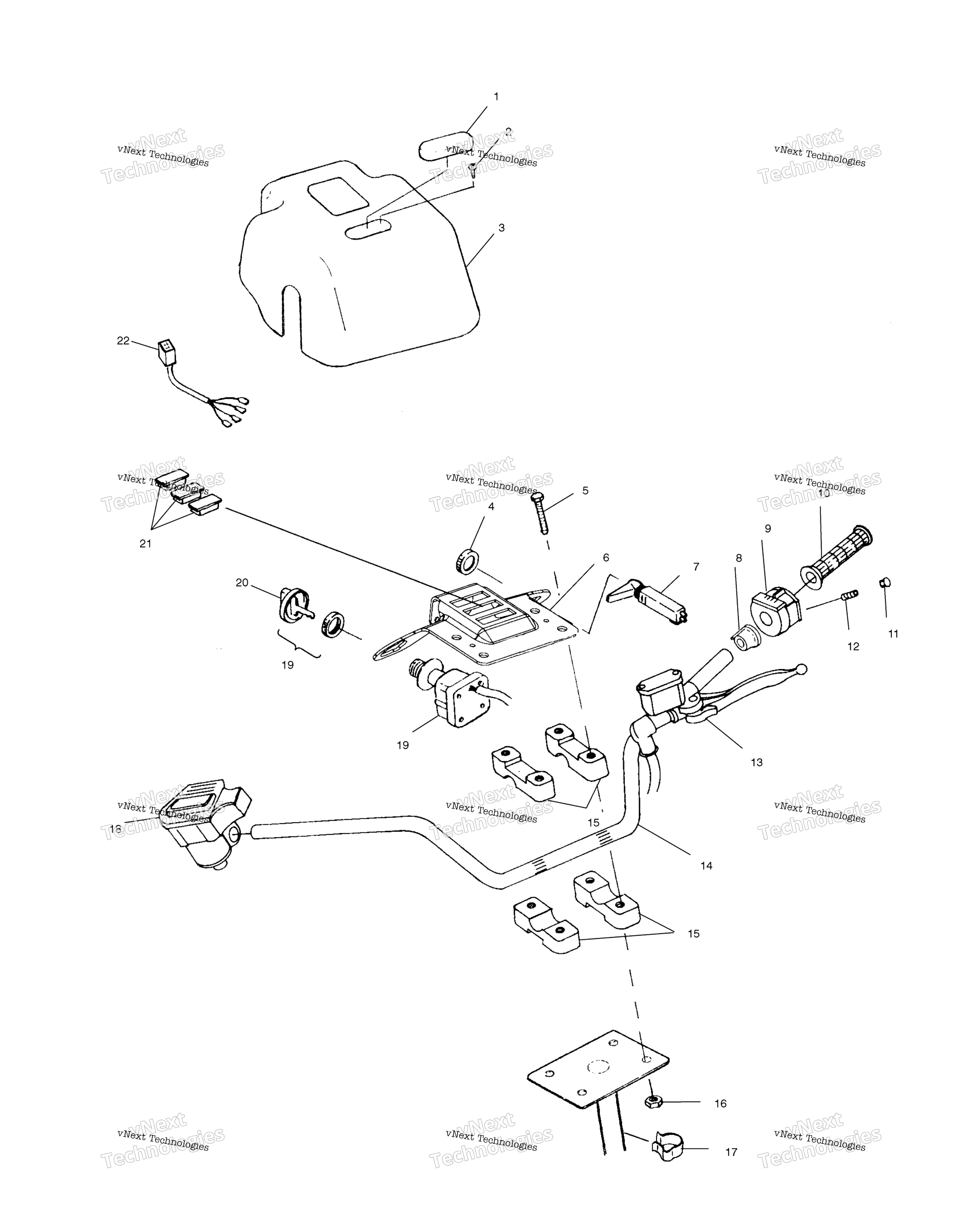 Руль & Headlight Pod