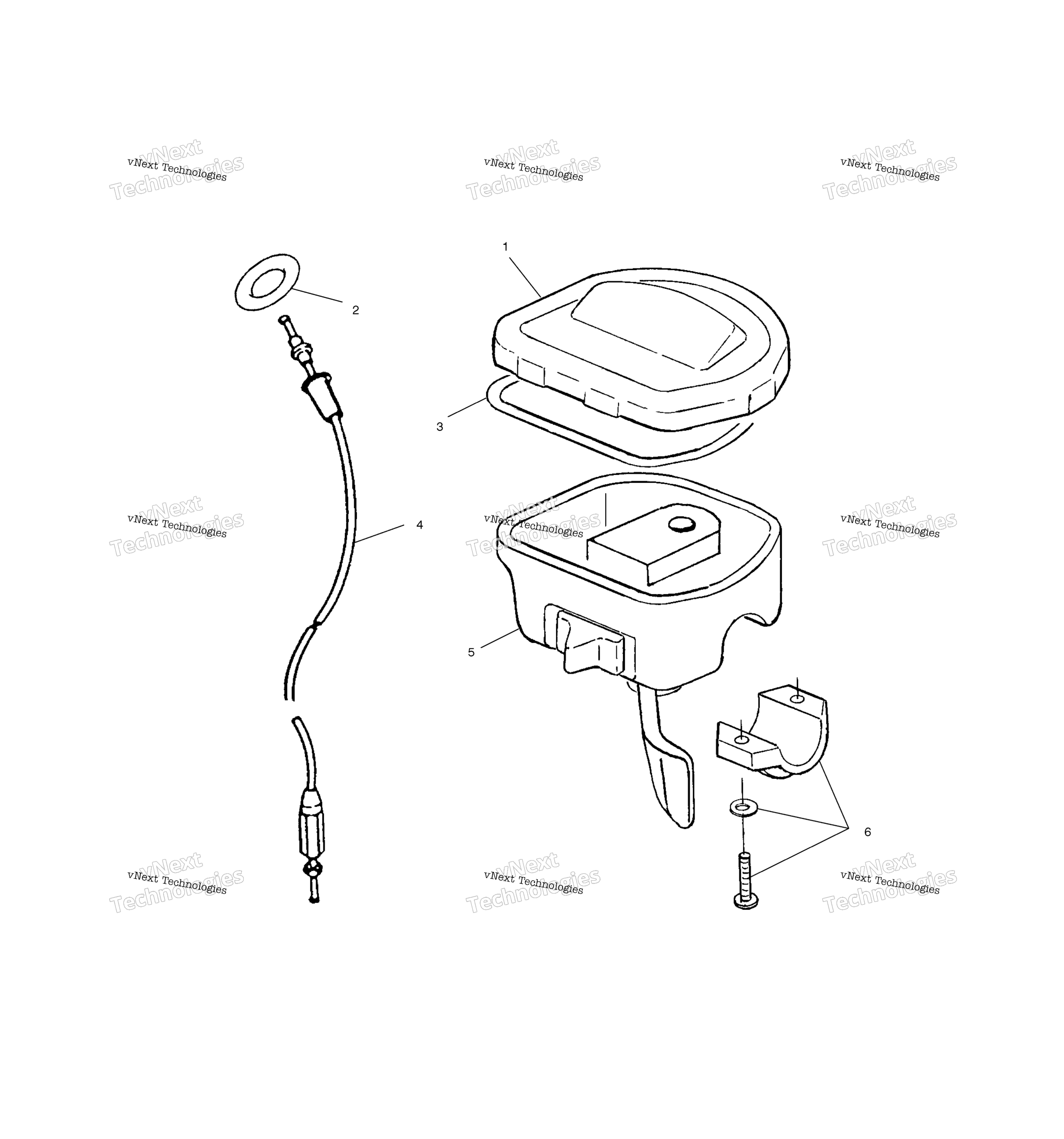 Органы управления Throttle Asm./Cable