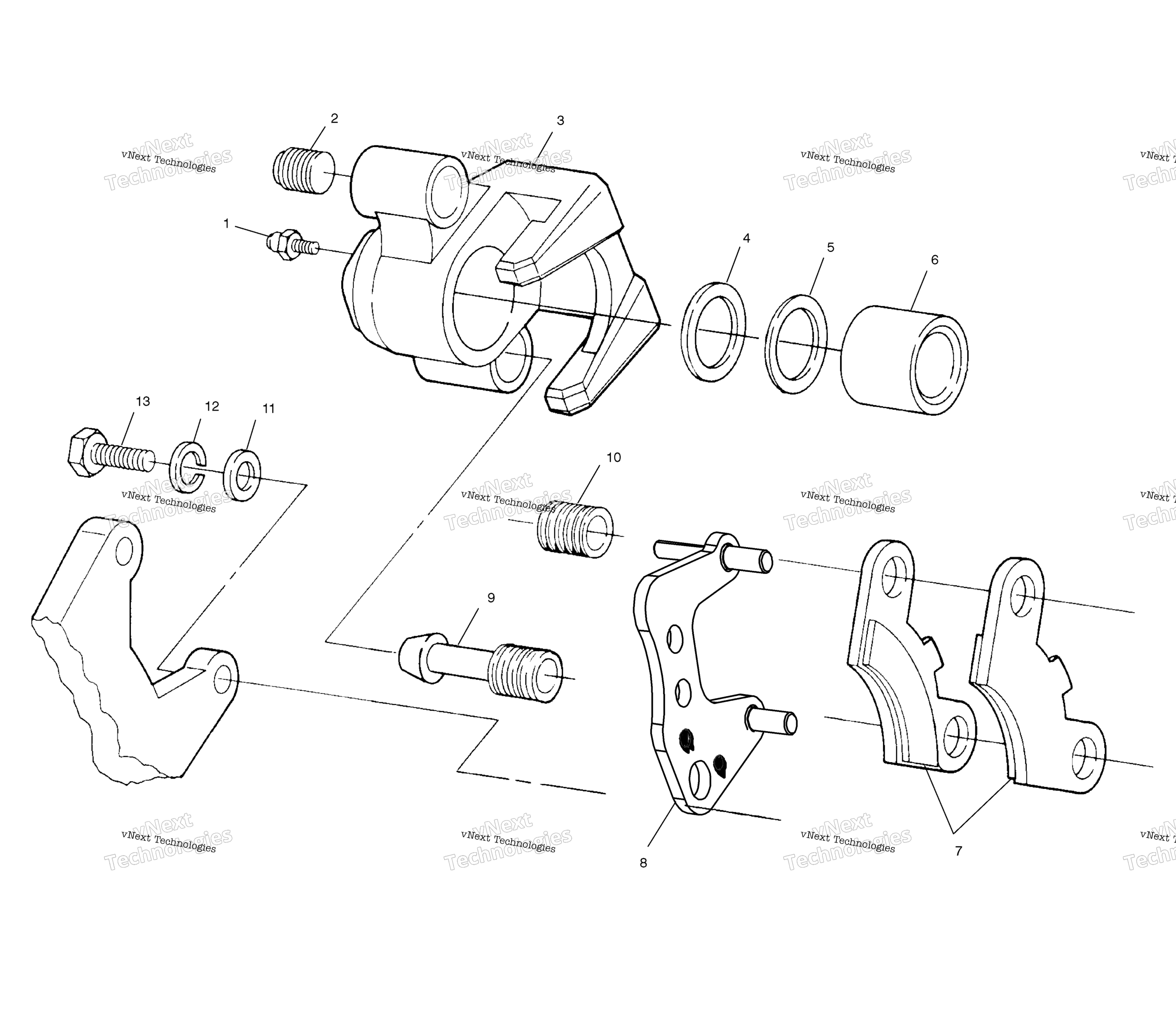 Передняя часть Brake A00cl50aa