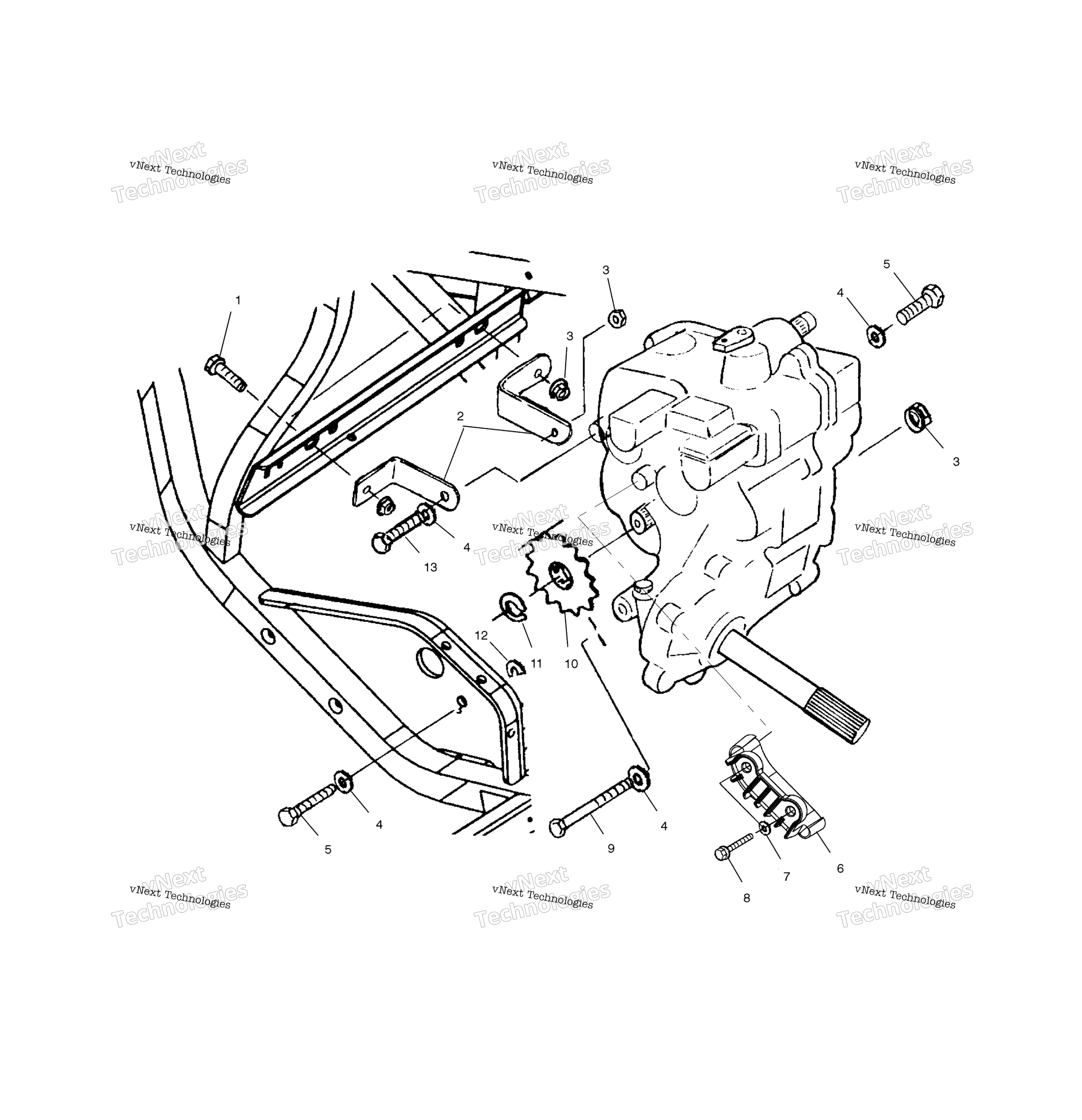 Картер редуктора Mounting A00cl50aa