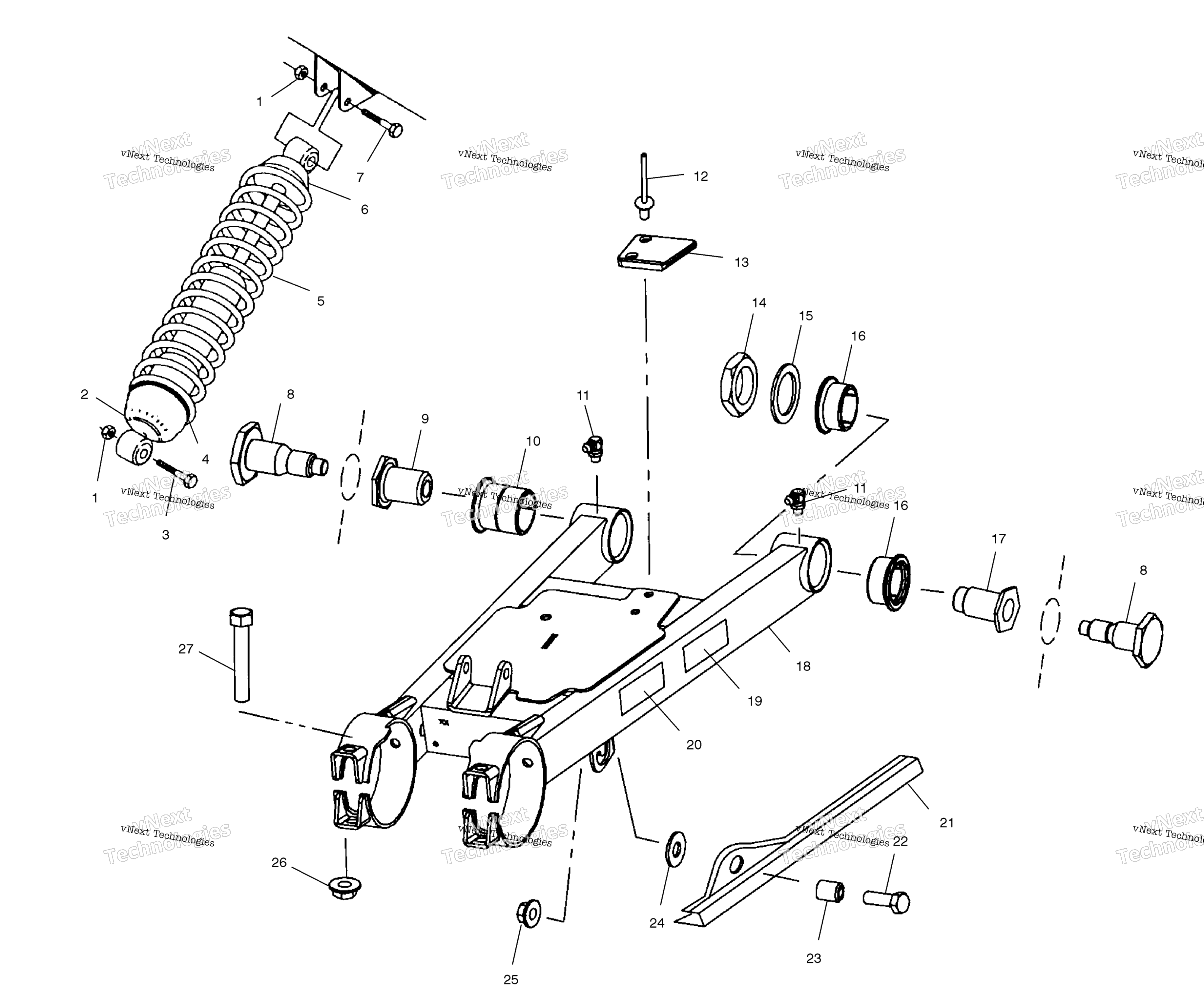 Swing Arm / Shock крепление A00cl50aa