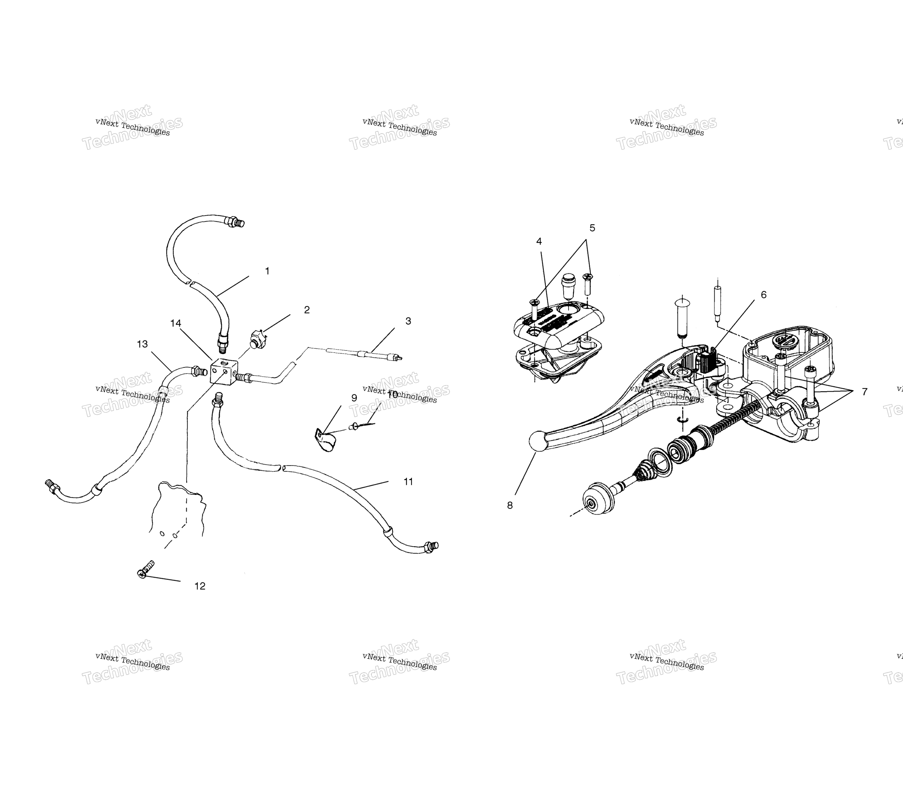 Органы управления Master Cylinder/Brake Line A01aa32aa