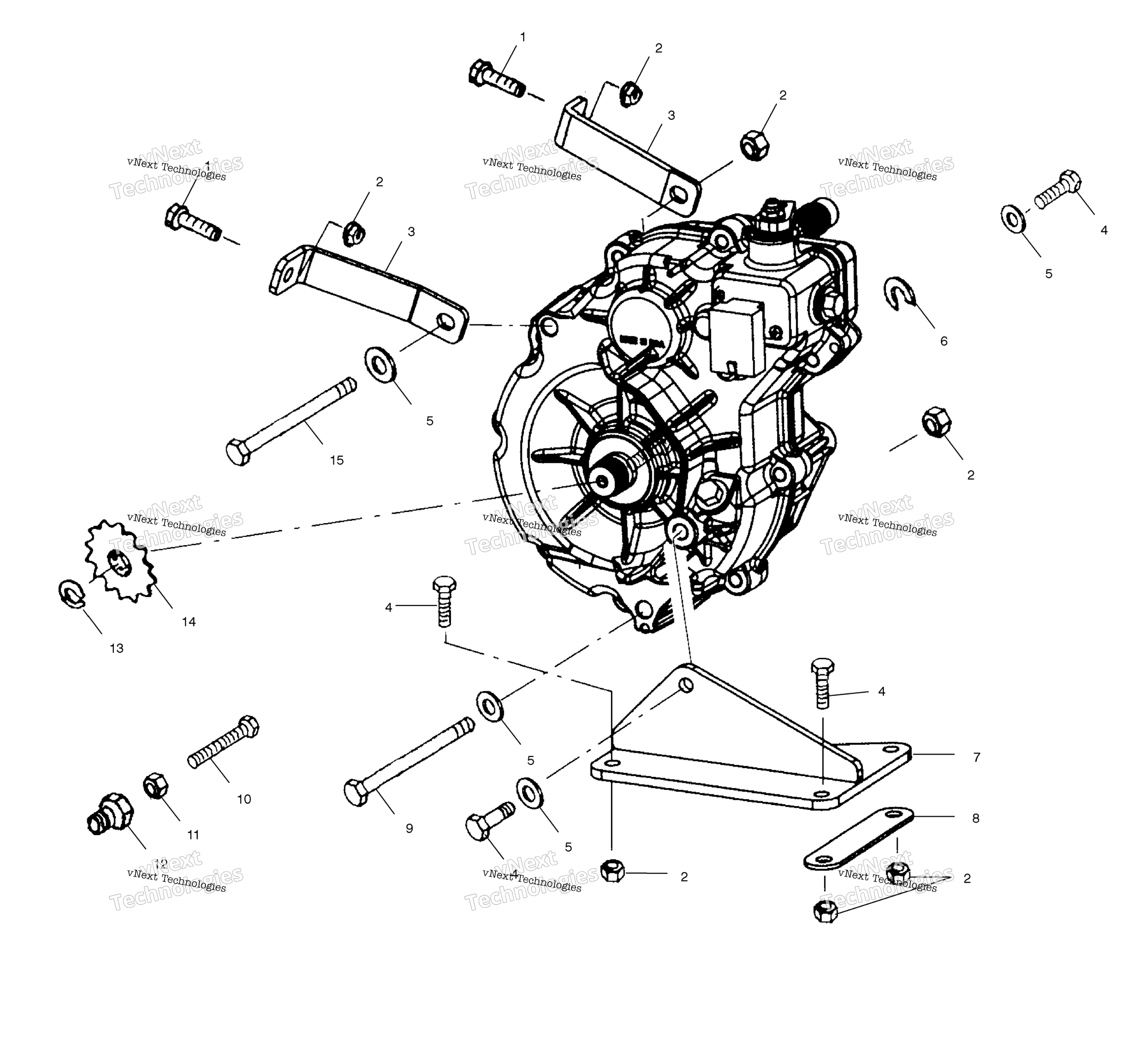 Картер редуктора Mounting A01aa32aa