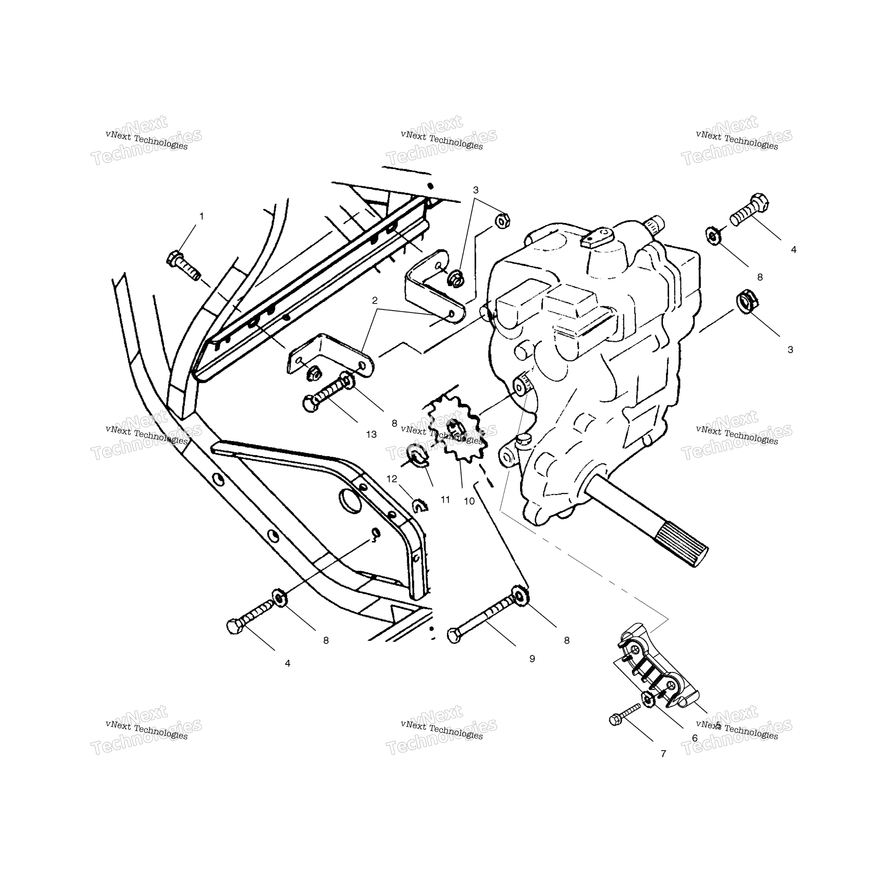 Картер редуктора Mounting