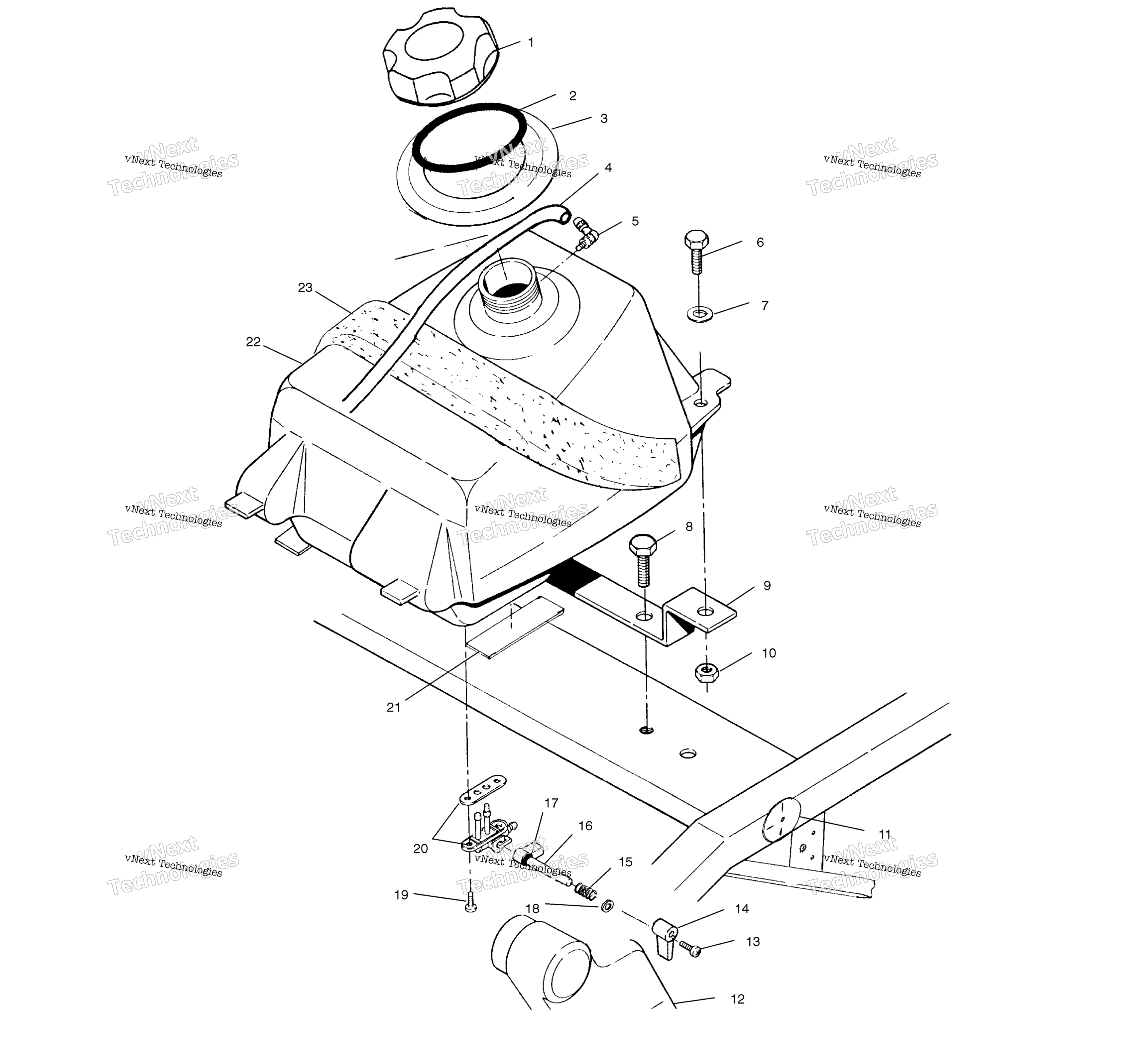 Топливная система Tank A01ba25ca