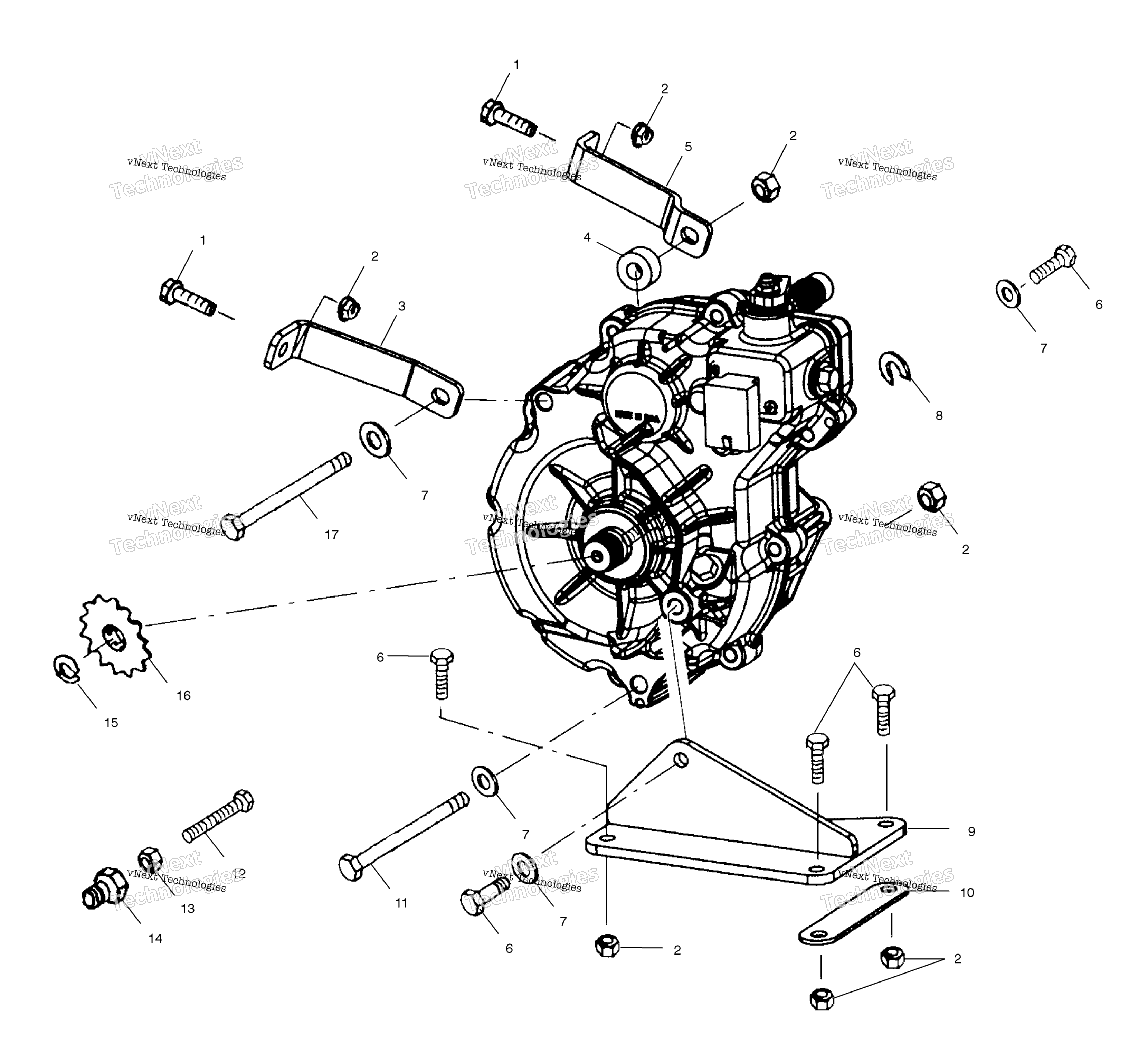 Картер редуктора Mounting A01ba25ca