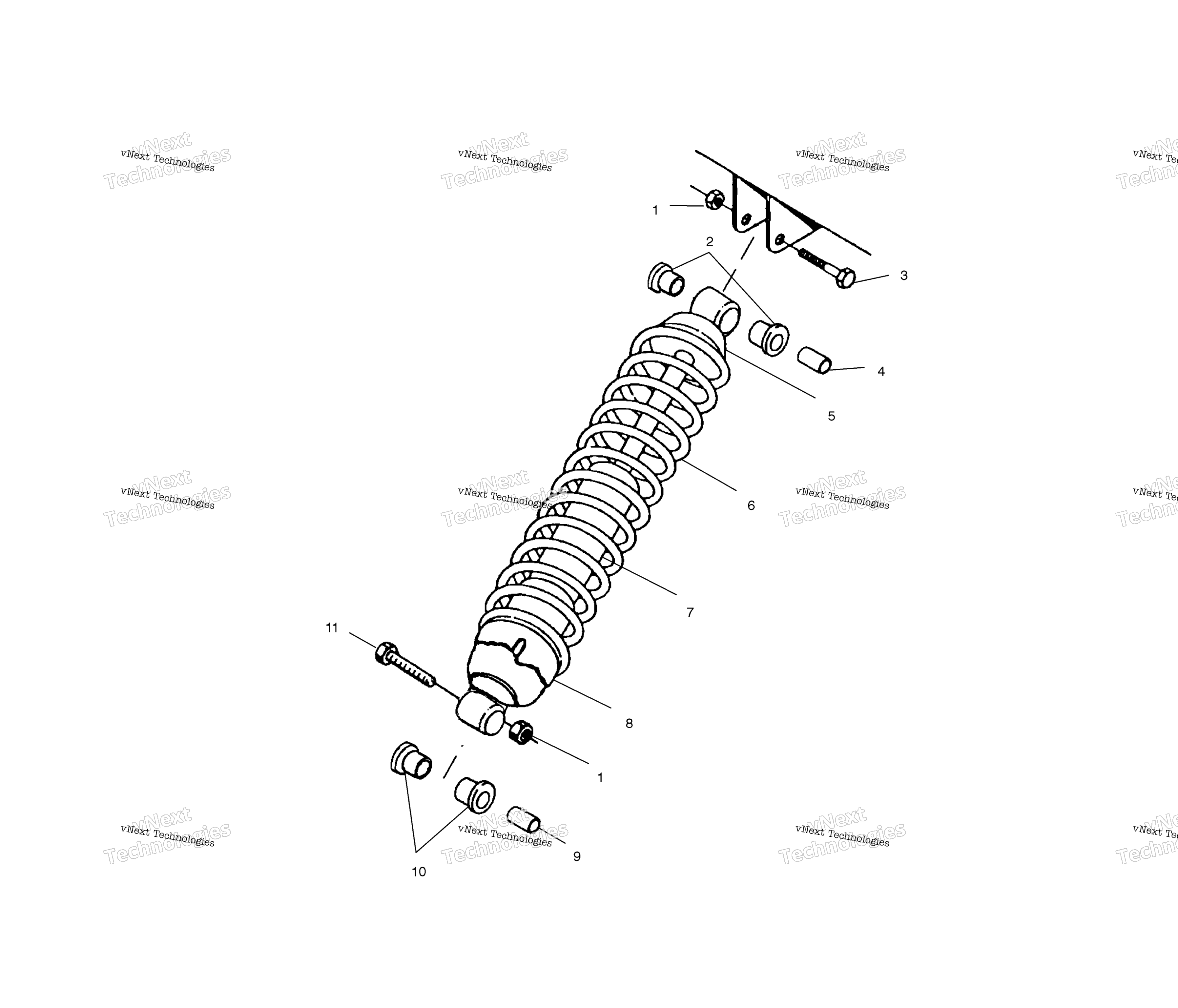 Амортизатор Mounting A01ba25ca