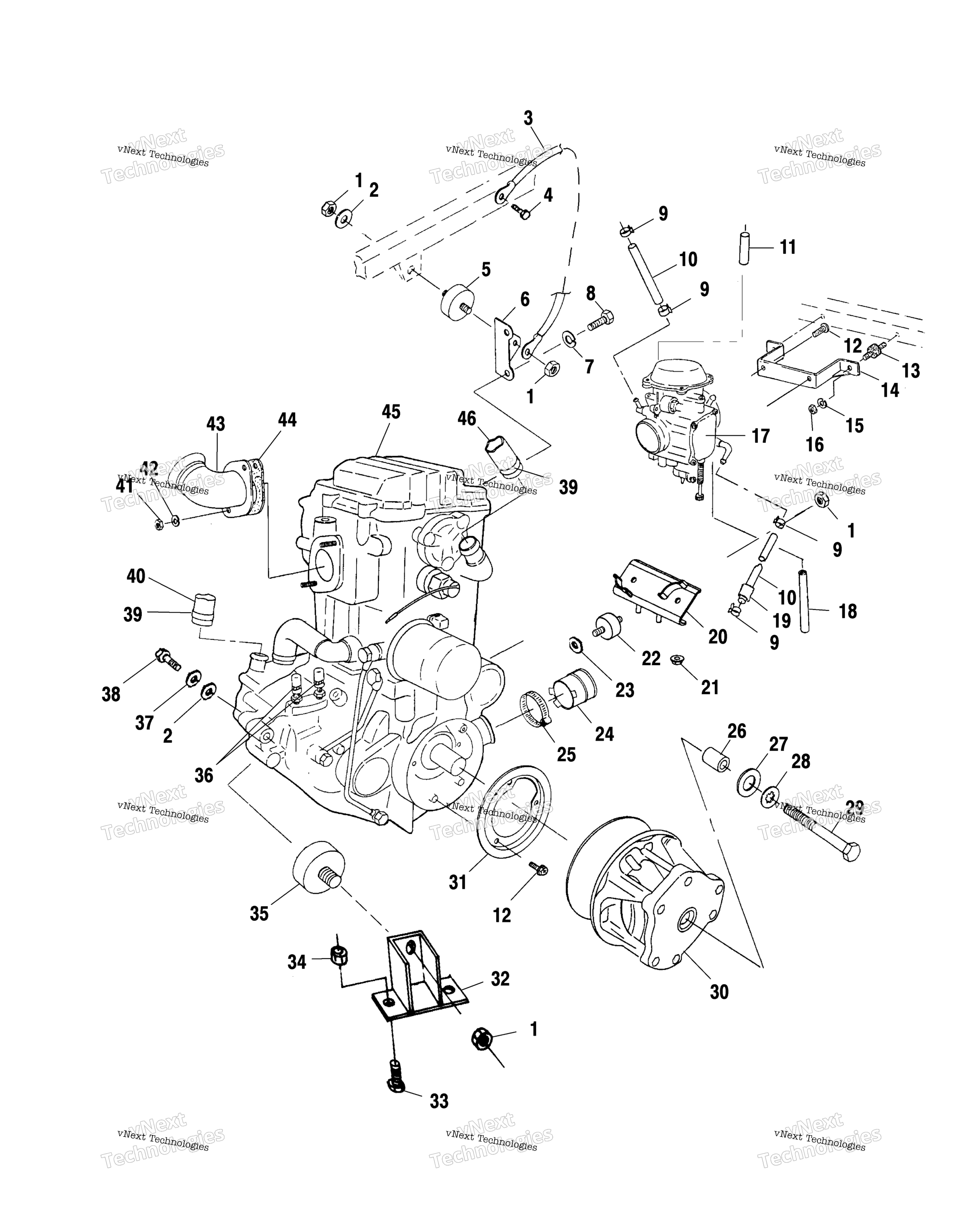 Двигатель Mounting A01ba50aa