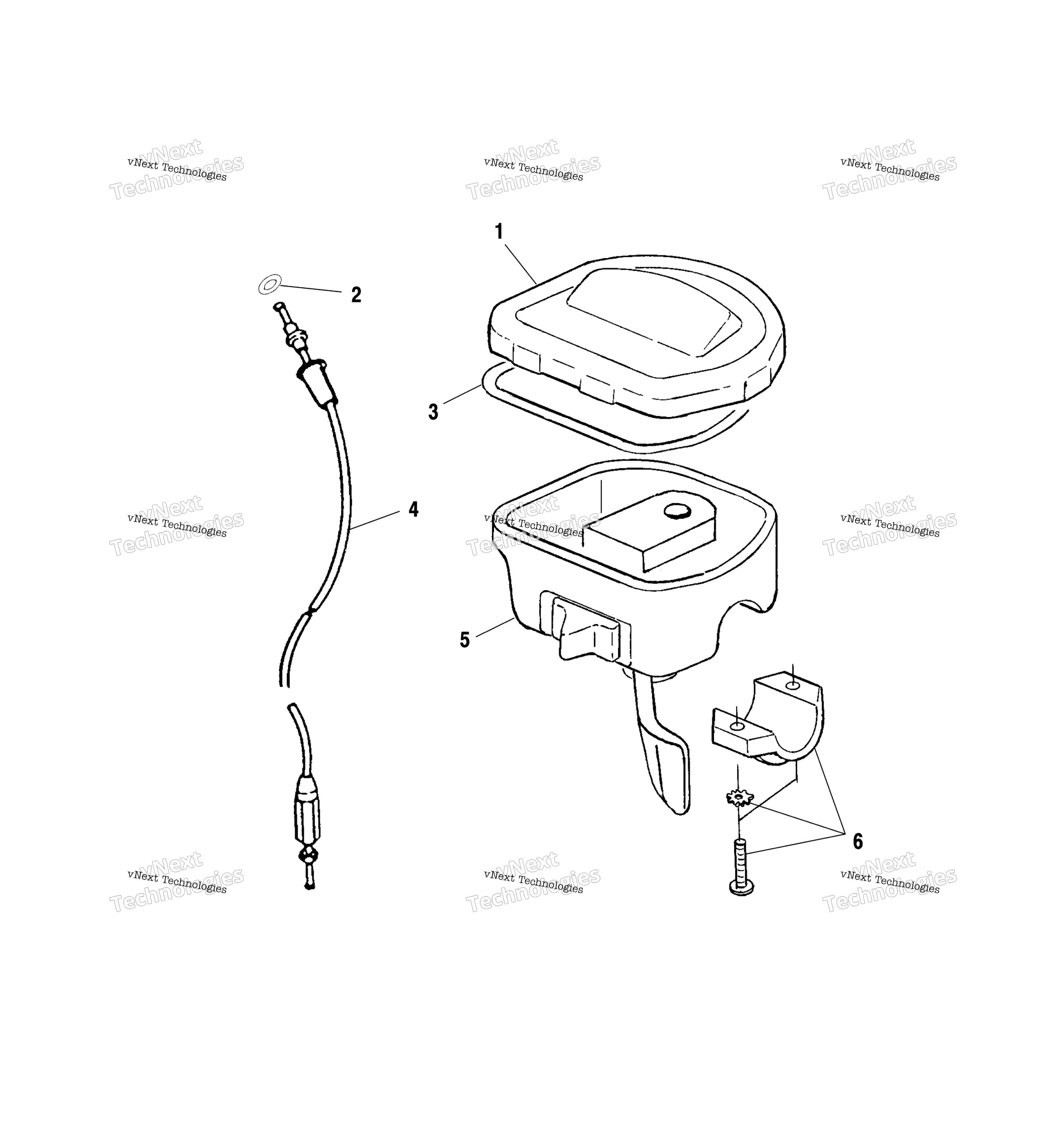 Органы управления Throttle Asm./Cable