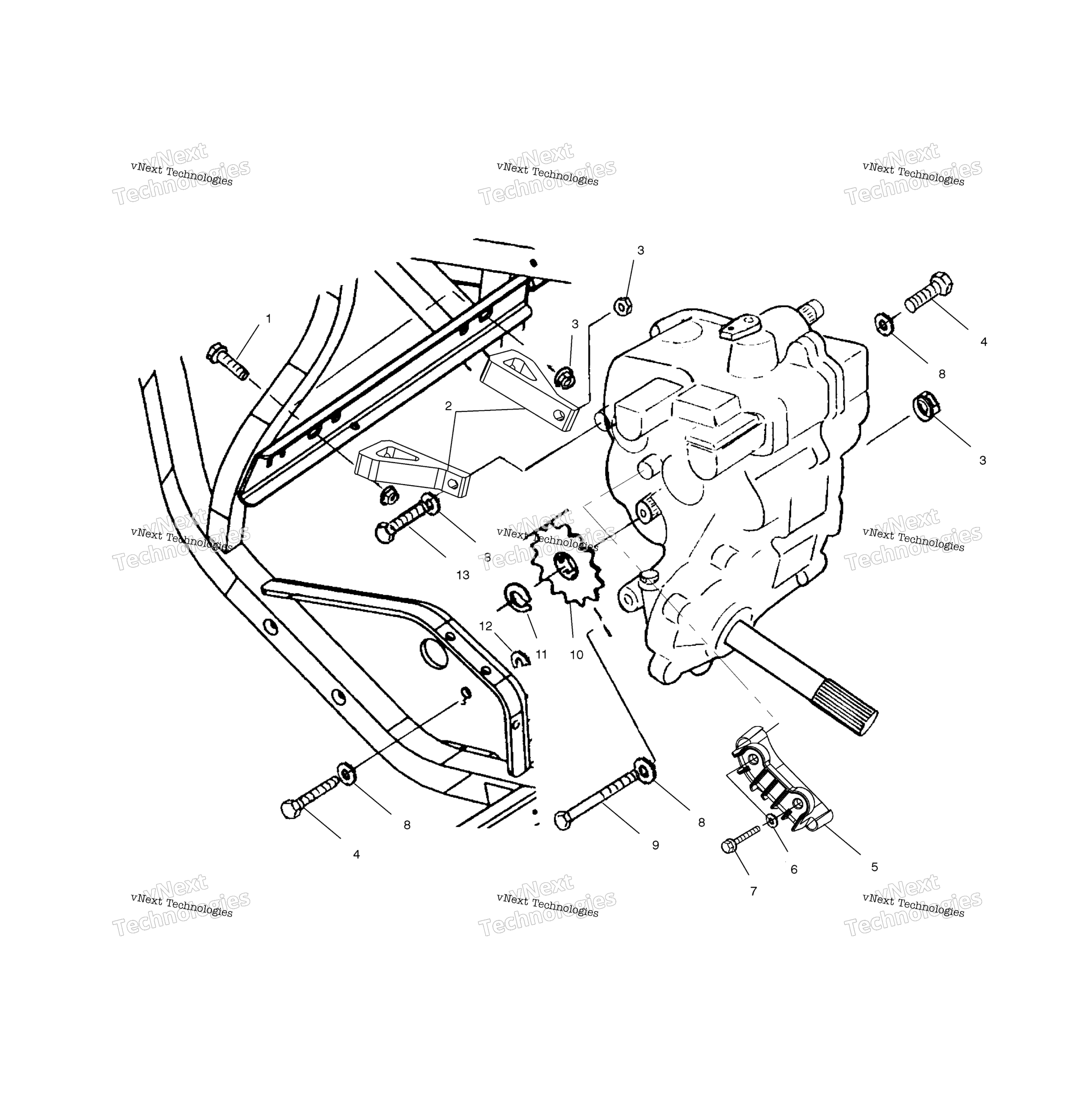 Картер редуктора Mounting