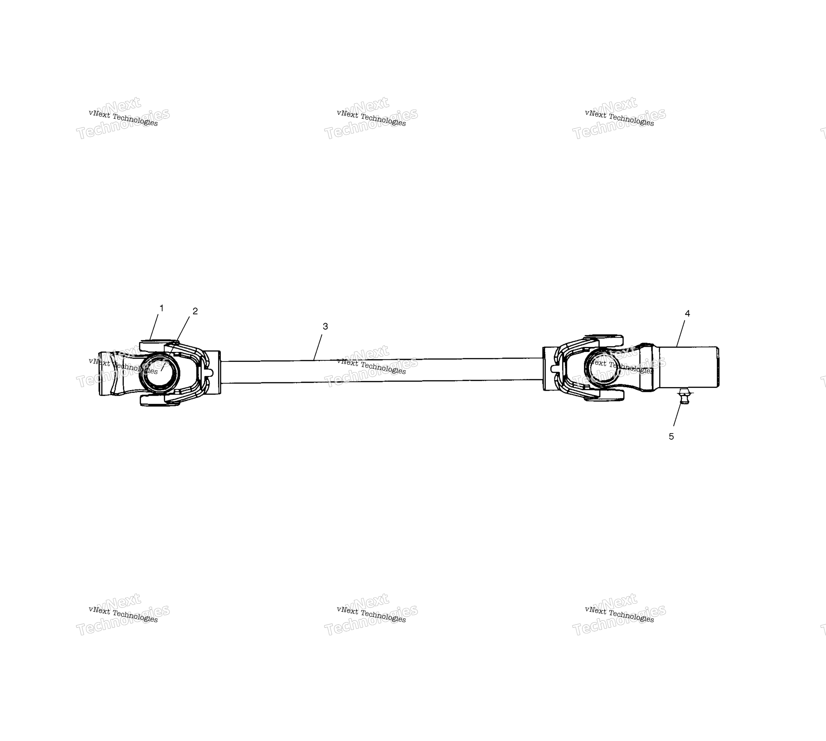 Передняя часть Prop Shaft