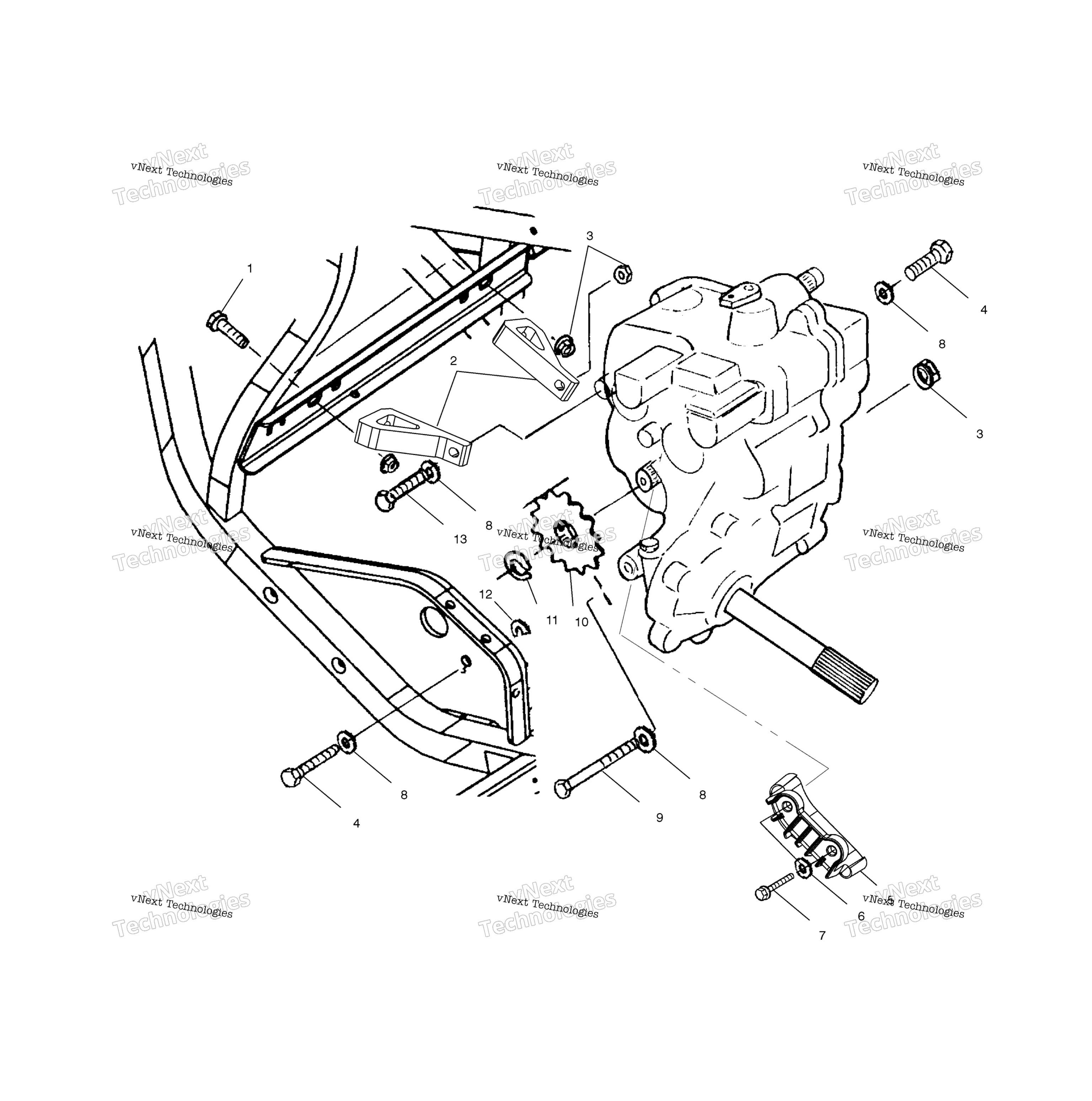 Картер редуктора Mounting