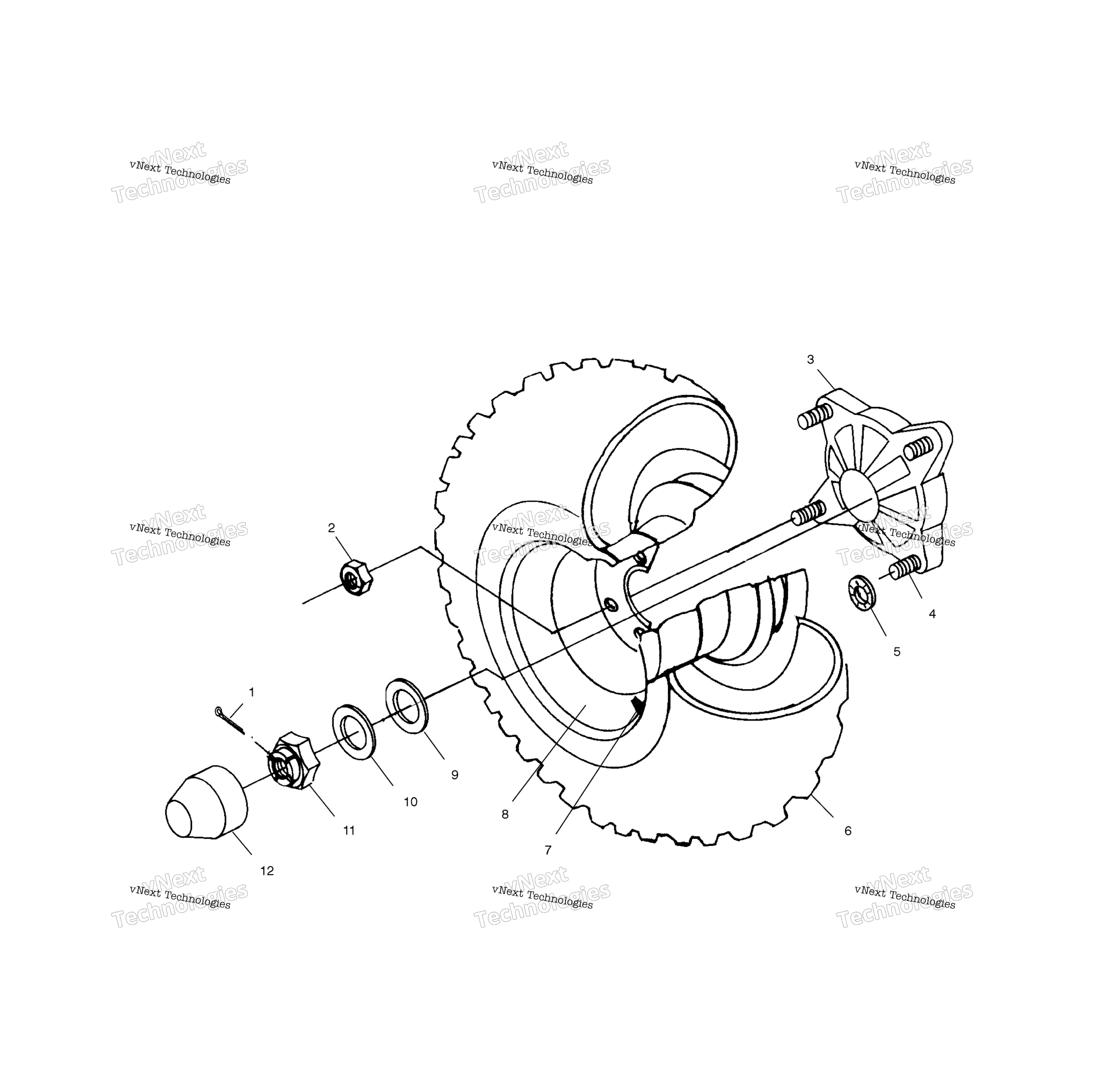 Задняя часть Wheel Drive