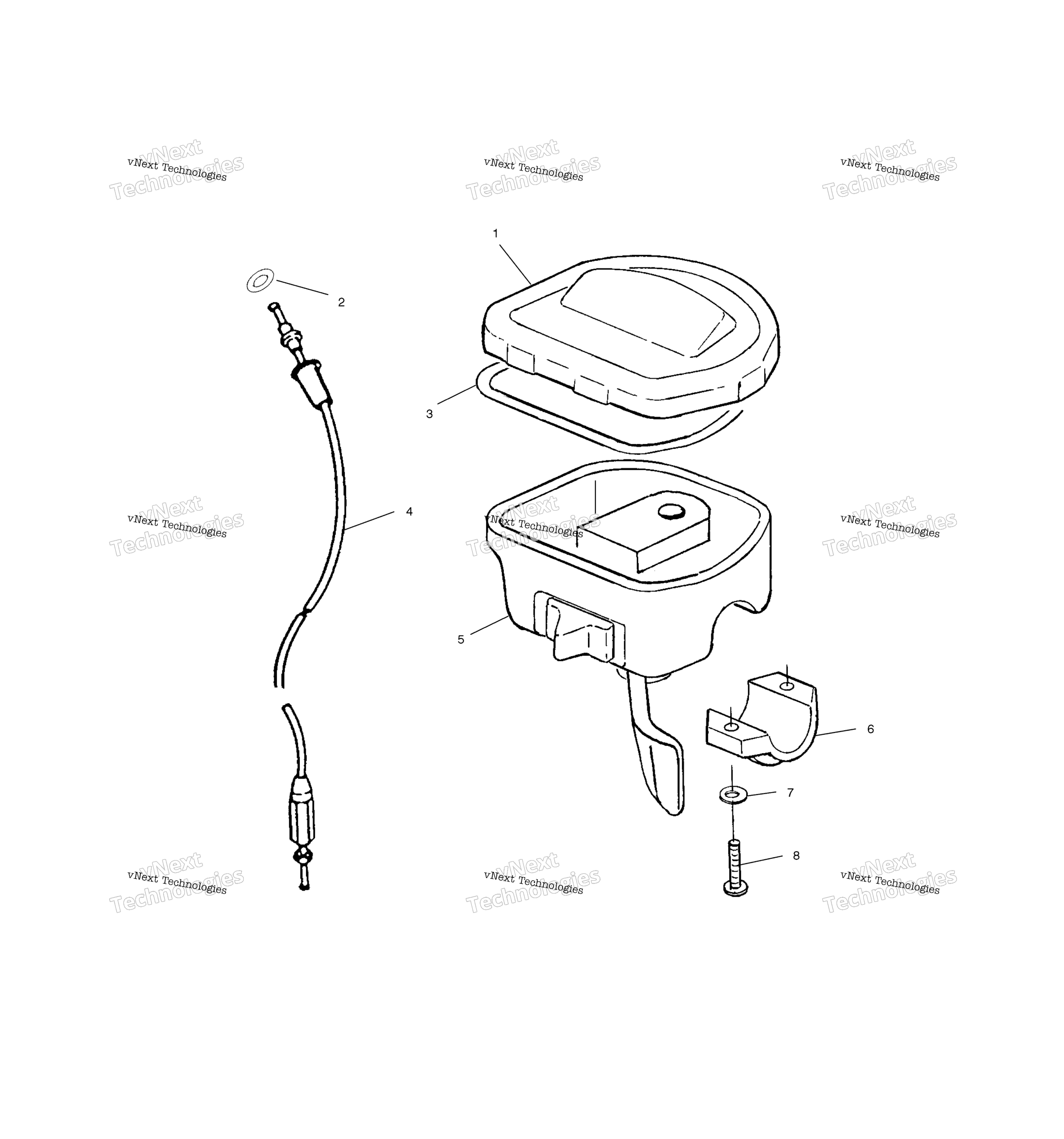 Органы управления Throttle Asm./Cable